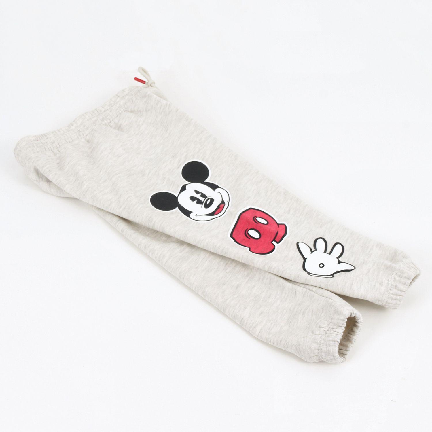 Pantalón de Buzo Niño Diseño Lateral Mickey Gris Disney-3