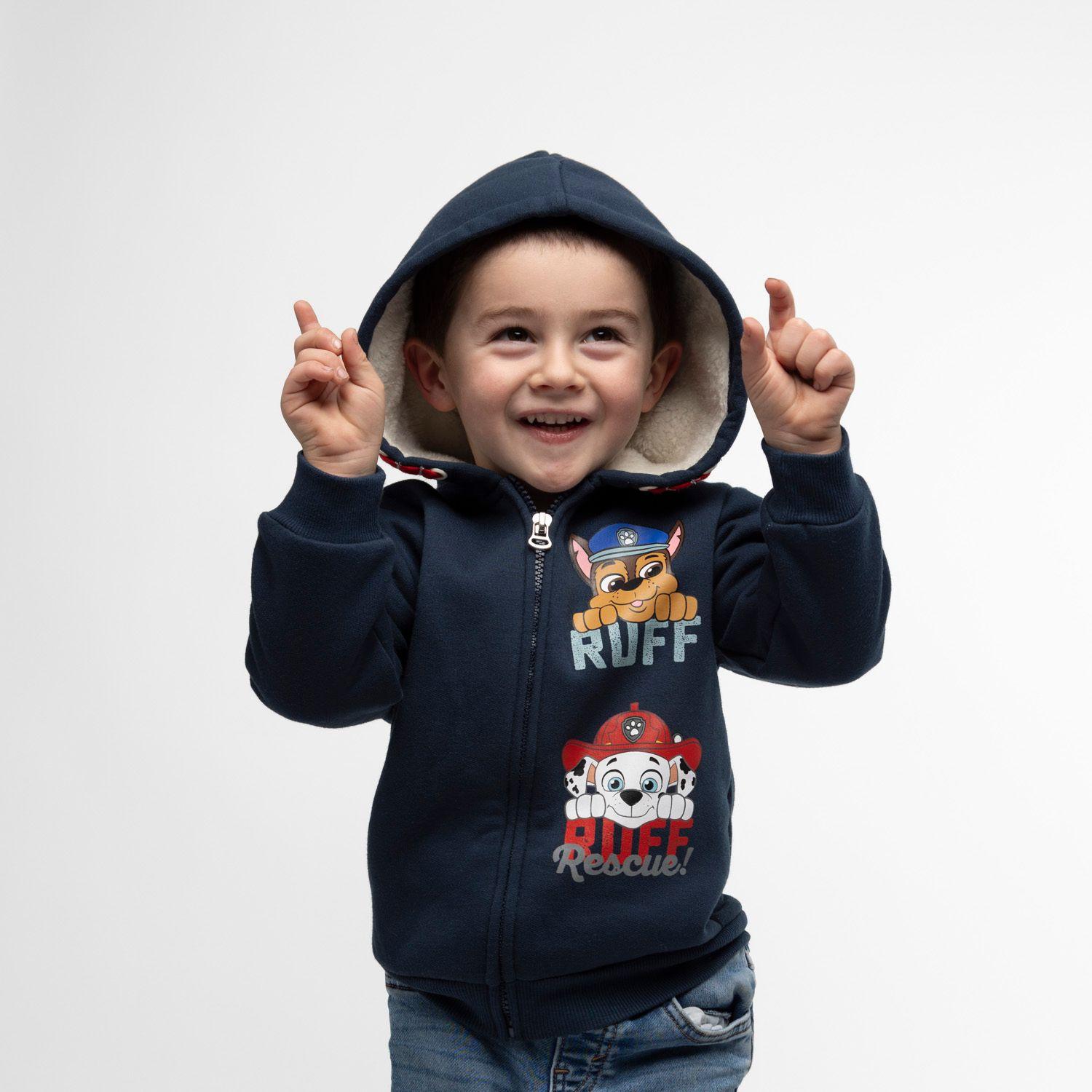 Poleron Niño Chase y Marshal Azul Marino Paw Patrol-0