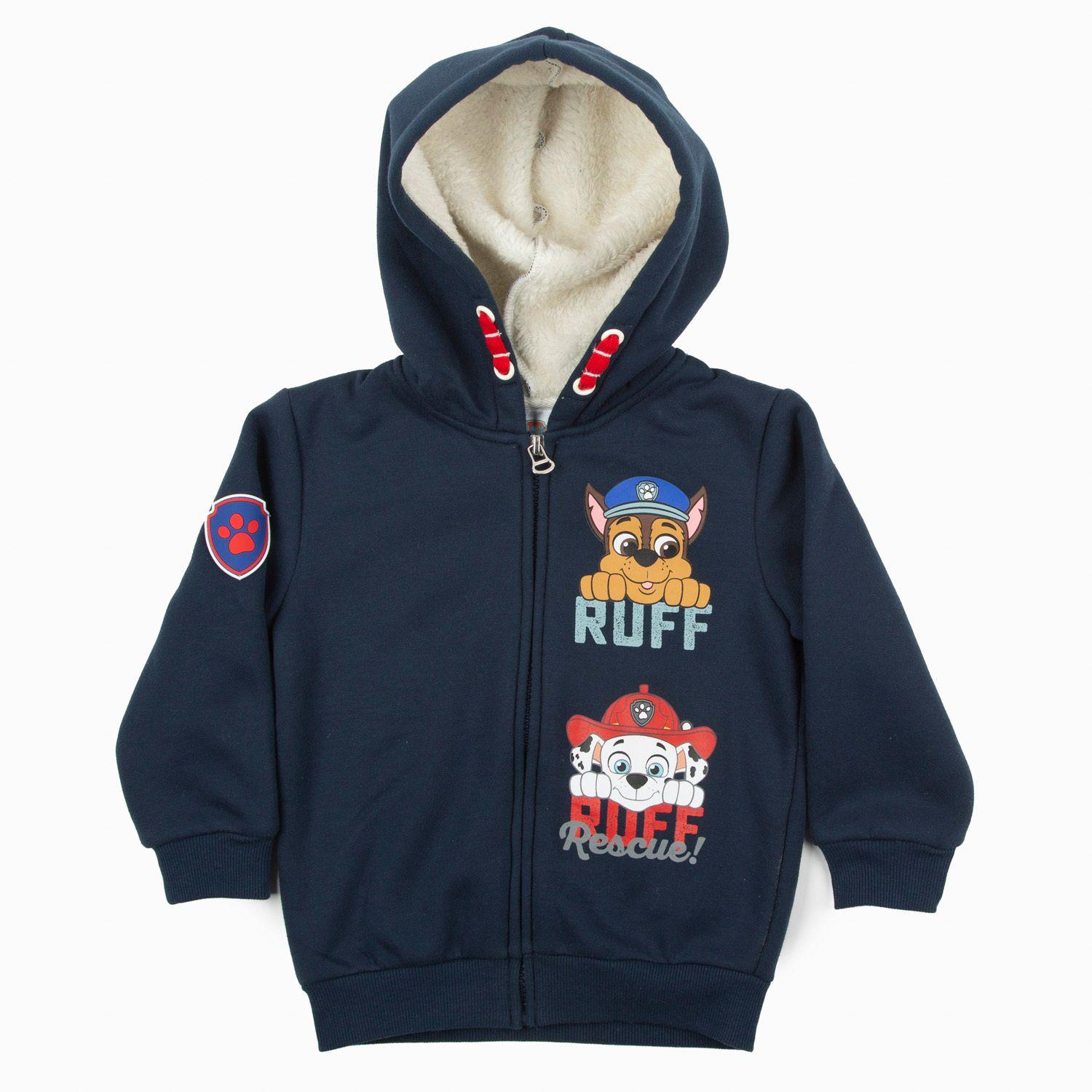 Poleron Niño Chase y Marshal Azul Marino Paw Patrol-1