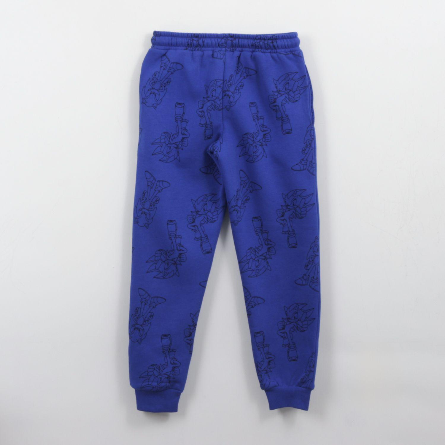 Pantalón de Buzo Niño Full Print Azul Shadow & Sonic-1