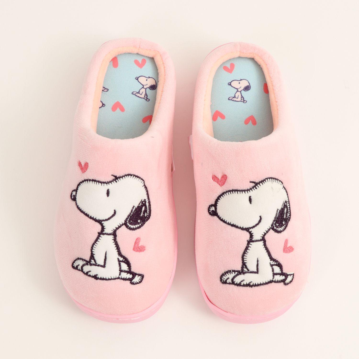 Pantufla Mujer Corazones Rosado Snoopy-3