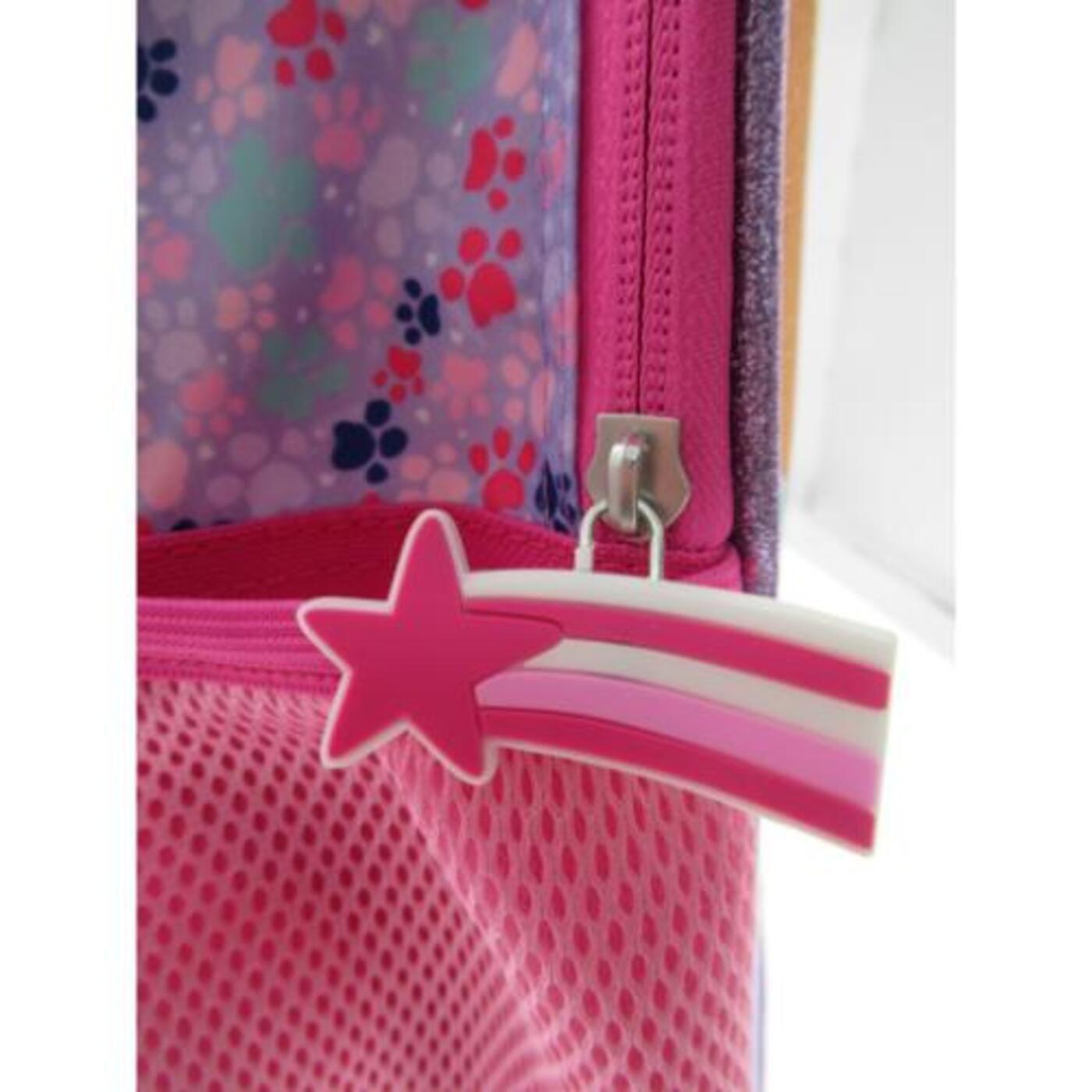 Mochila Escolar con Ruedas Niña Skye Rosado Paw Patrol-3