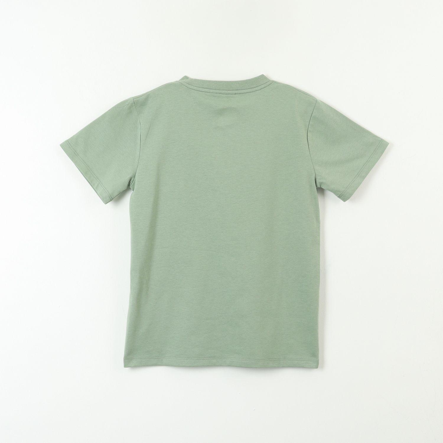 Polera Manga Corta Niño Cuadrados Verde Minecraft-2