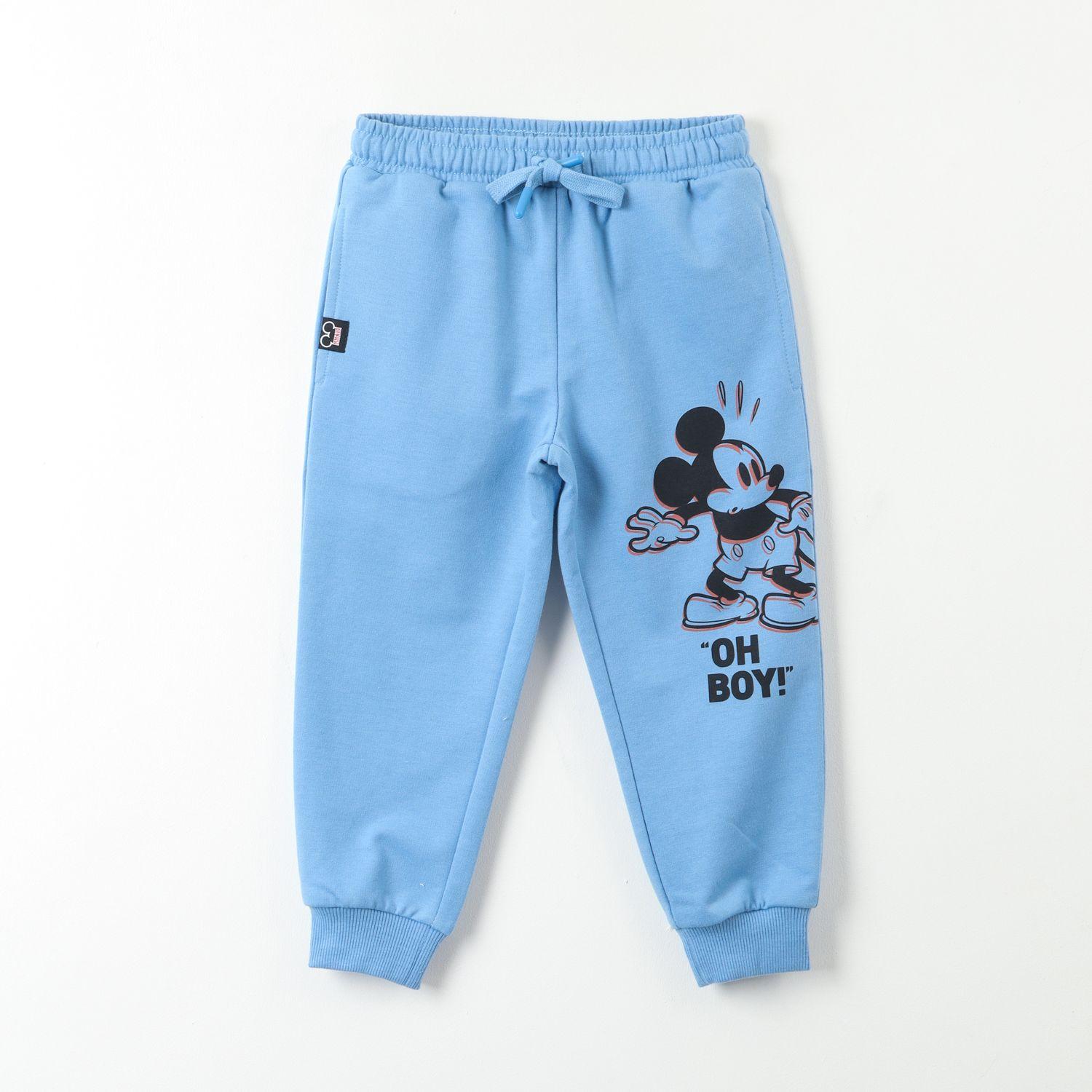 Pantalon De Buzo Niño Mickey Exclamacion Azul Disney-0