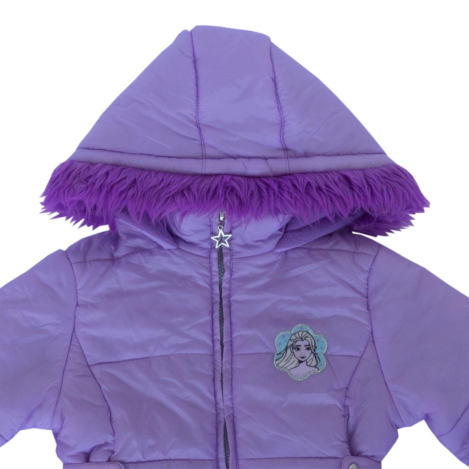 Parka Niña Frozen Bubble Lila Disney-2