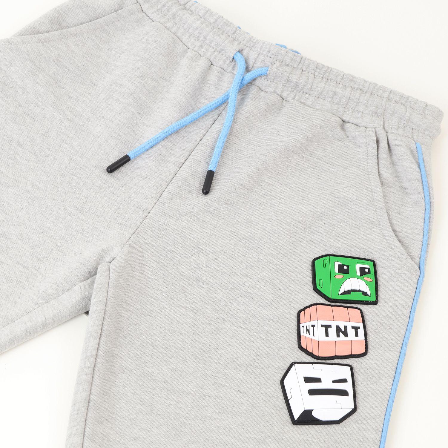 Conjunto Buzo Niño Esqueleto Azul Minecraft-2