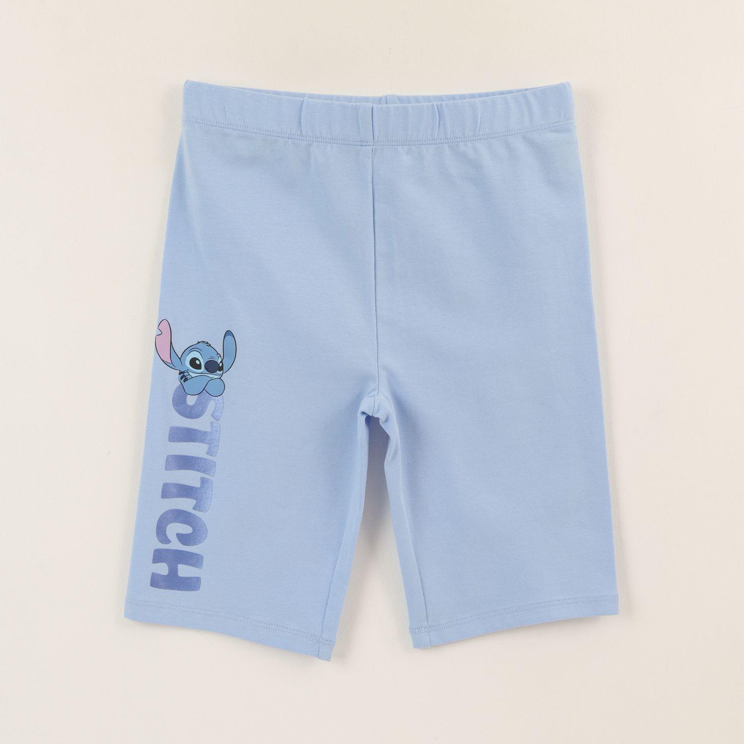 Calza Niña Biker Denim Celeste Lilo & Stitch Disney-0