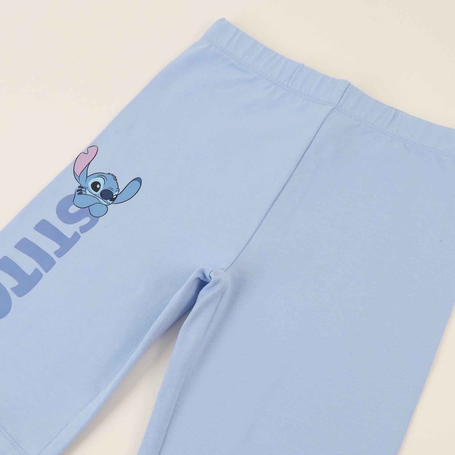 Calza Niña Biker Denim Celeste Lilo & Stitch Disney-2
