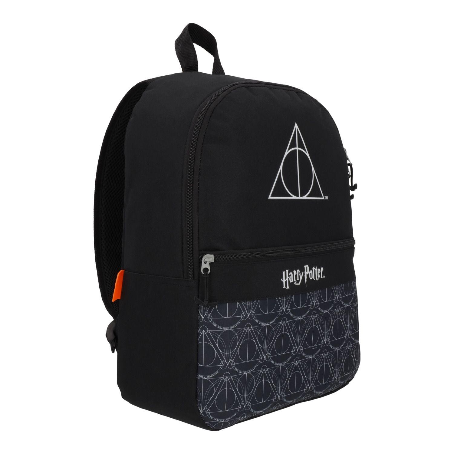 Mochila Escolar Niño Reliquias Negro Harry Potter-1