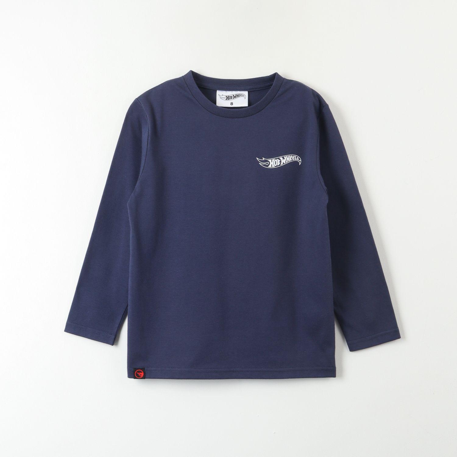 Polera Manga Larga Niño Speed Club Azul Marino Hot Wheels-0