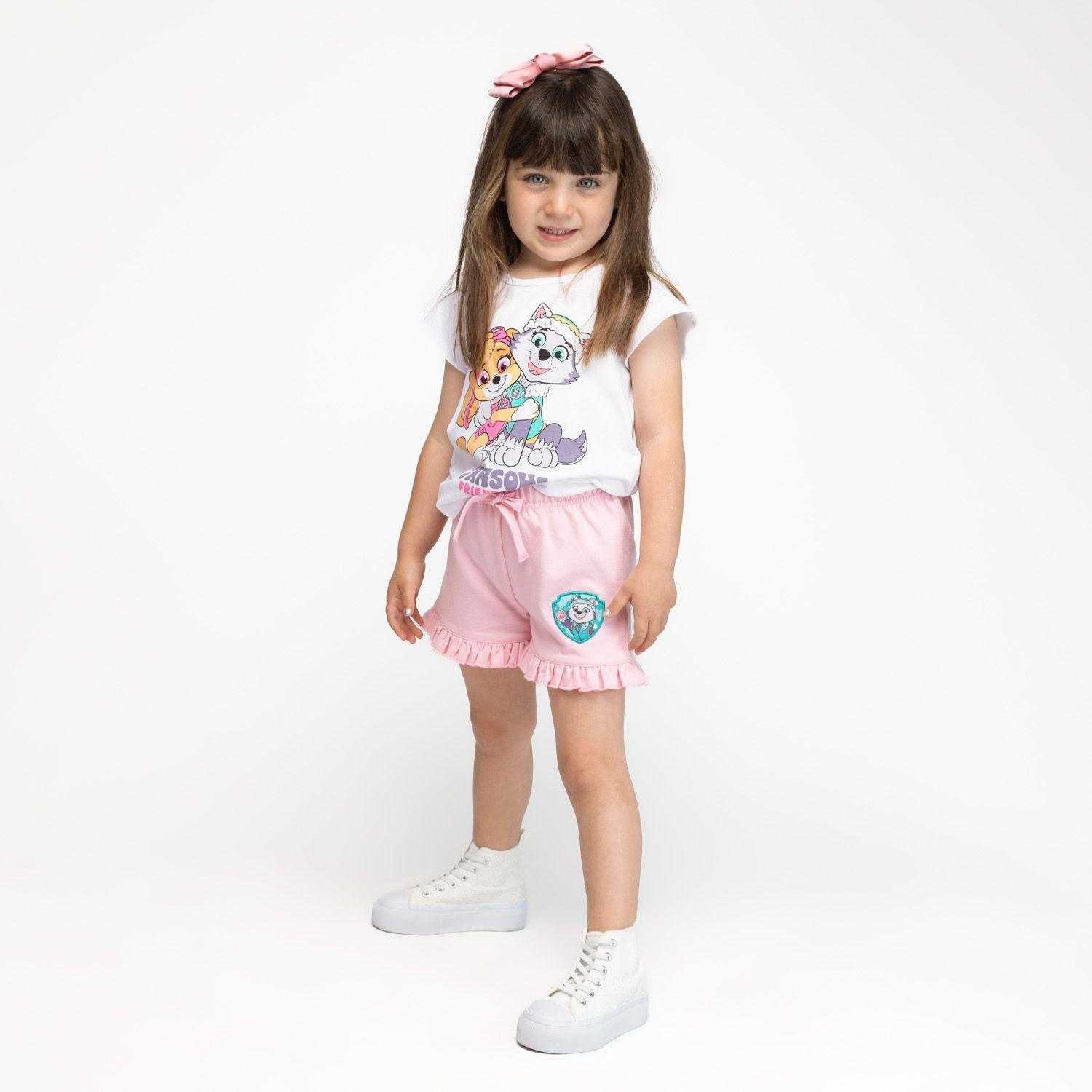 Short Niña Parche Everest Rosa Paw Patrol-1