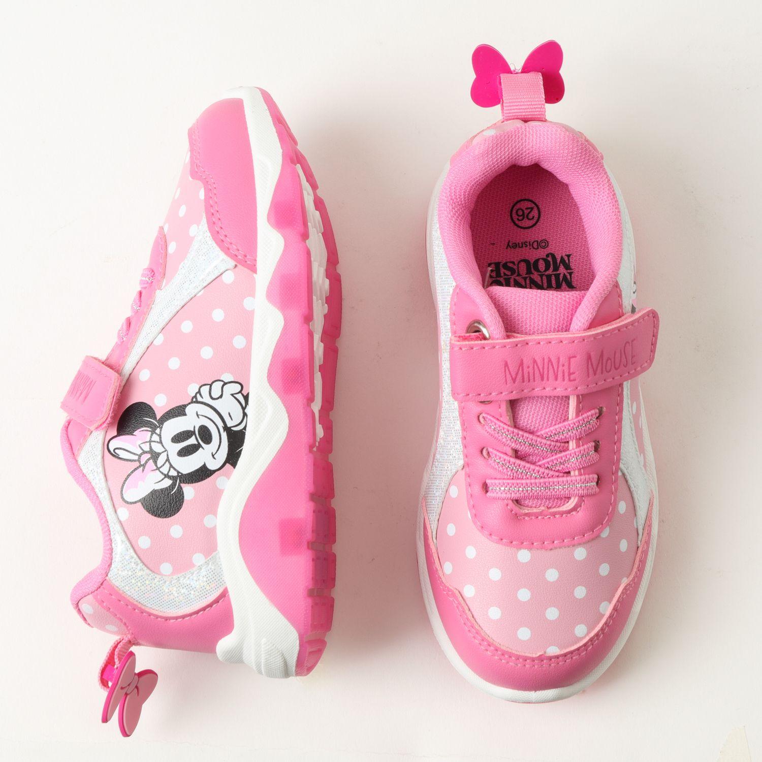Zapatilla Con Luces Niña Minnie Dots Rosado Disney-3