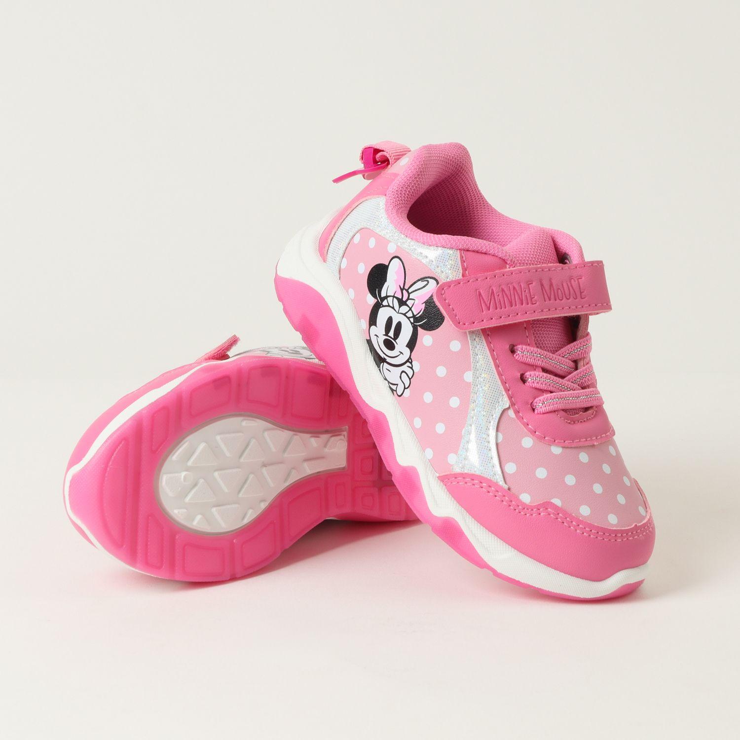 Zapatilla Con Luces Niña Minnie Dots Rosado Disney-4