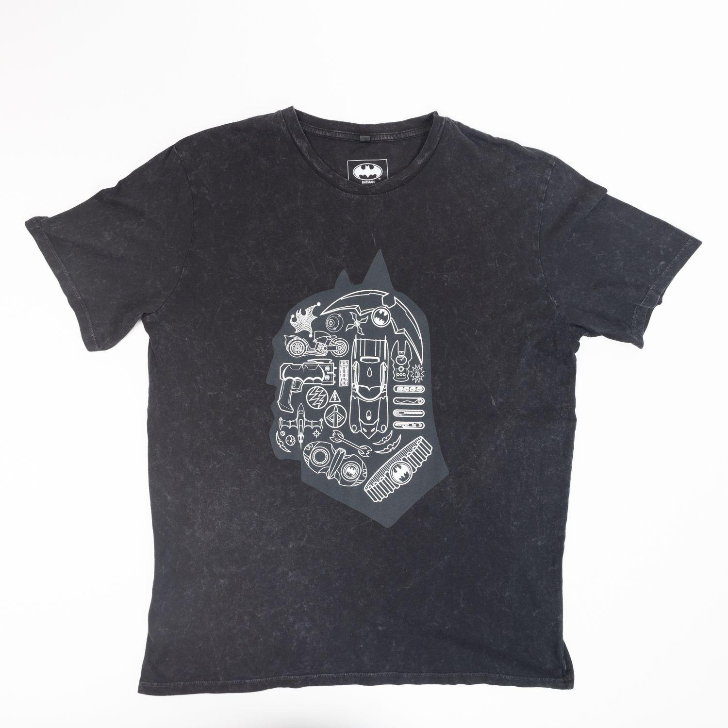 Polera Hombre  Dc Comics Batman Gris-0