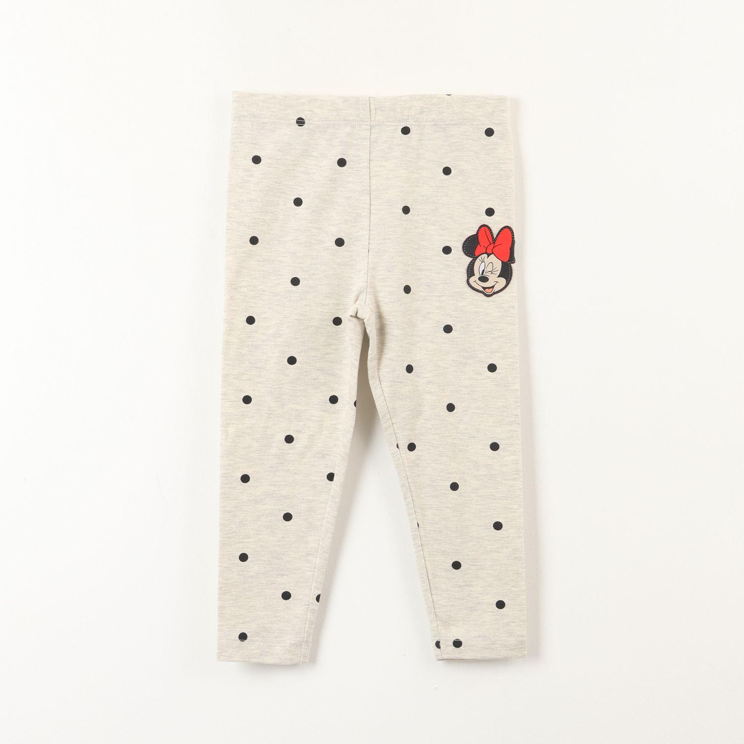 Calza Flare Niña Minnie Puntos Gris Disney-0