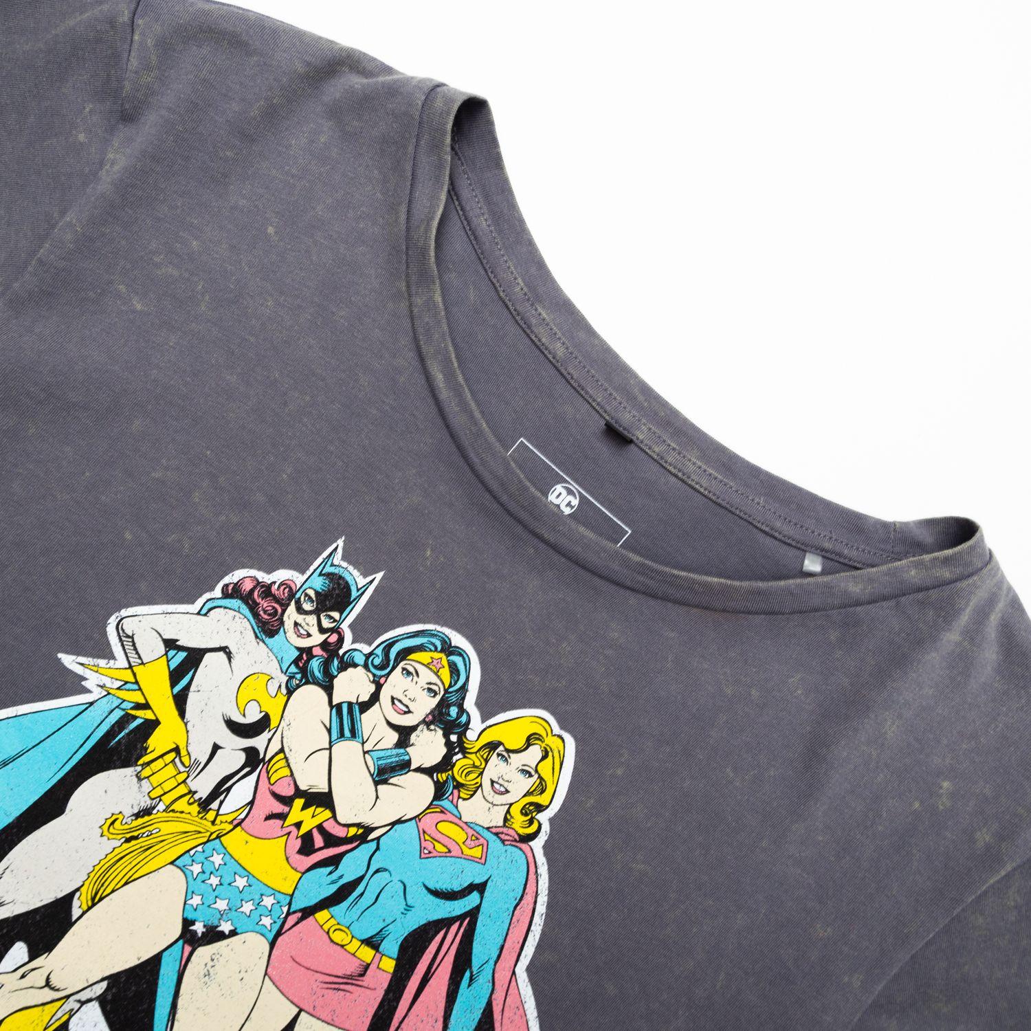 Polera Mujer Dc Comics Wonder Woman Gris-1