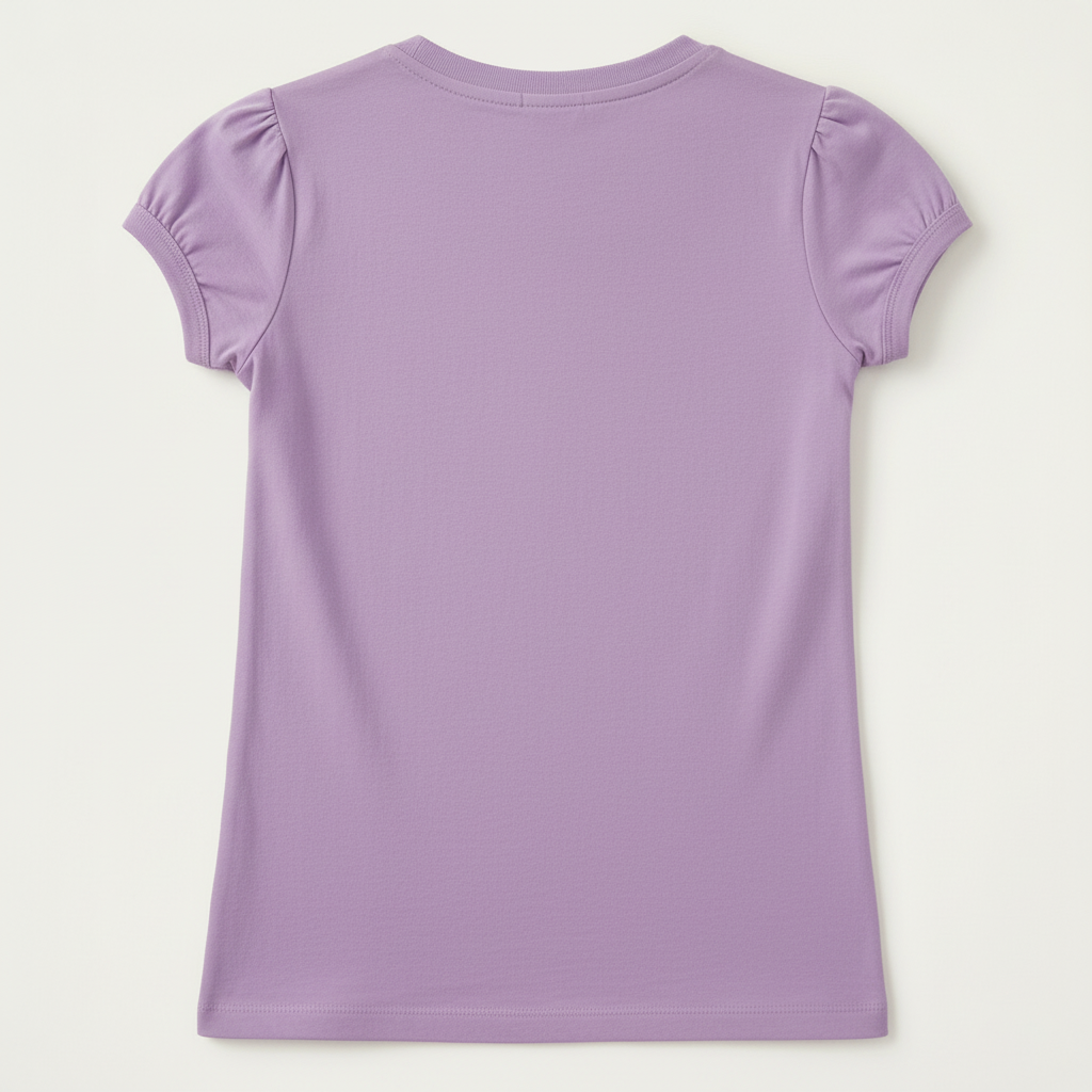 Polera Manga Corta Niña Band Morado Kpop Demon Hunters-2