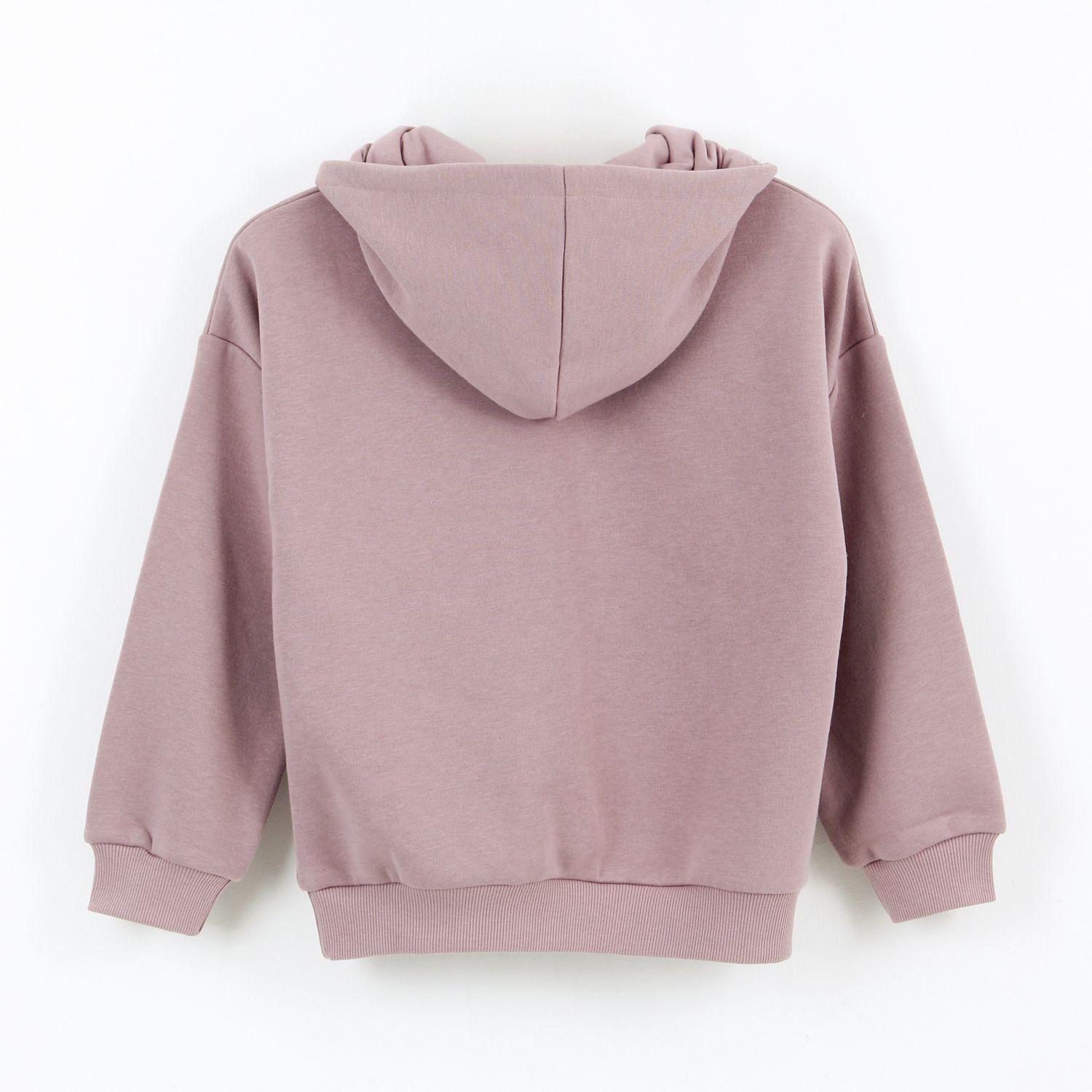 Polerón Cerrado Niña Hoodie Mosaico Lilo Stitch Rosa Disney-1