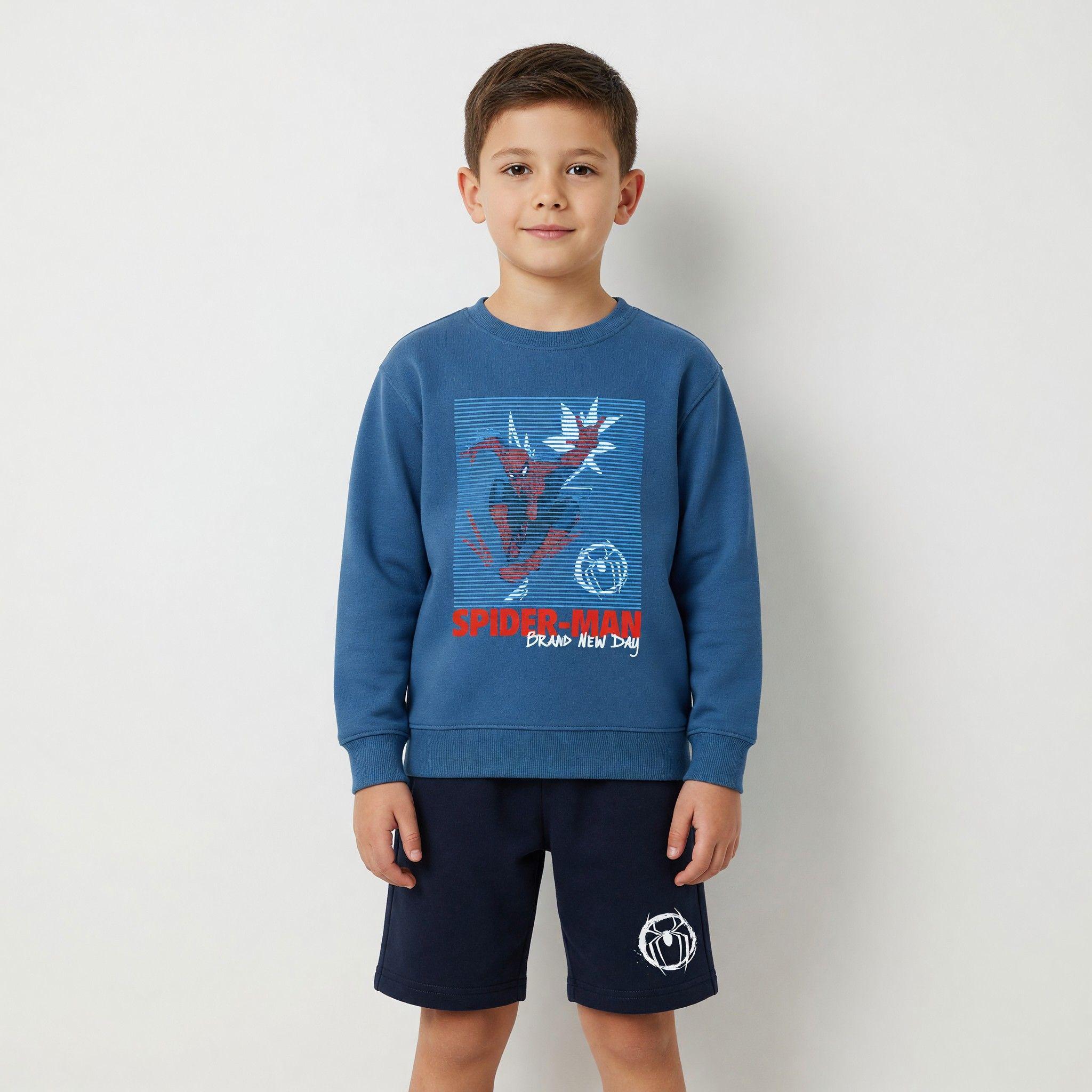 Conjunto Niño Spiderman Marvel Corto Azul-0