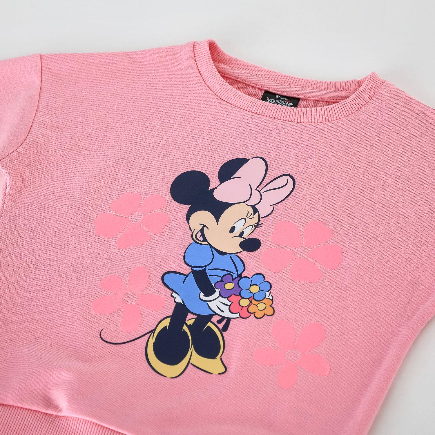 Conjunto Niña Minnie Disney Corto Rosado-2