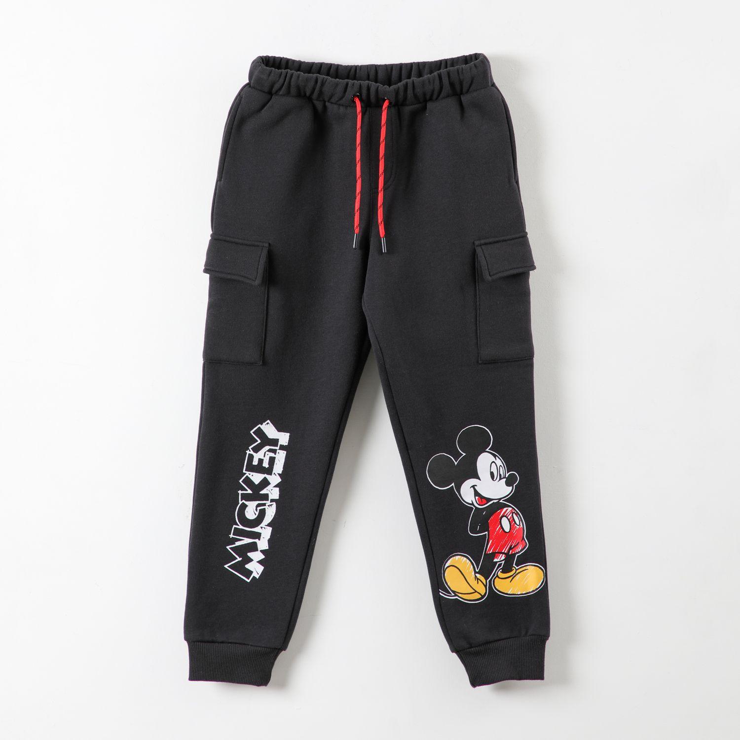 Pantalon De Buzo Niño Mickey Cargo Negro Disney-0