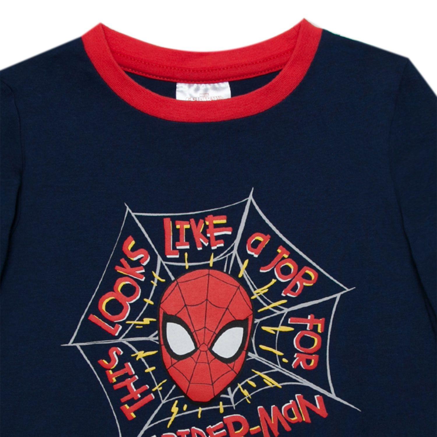Pijama Niño Spiderman Looks Like Azul Marvel-2