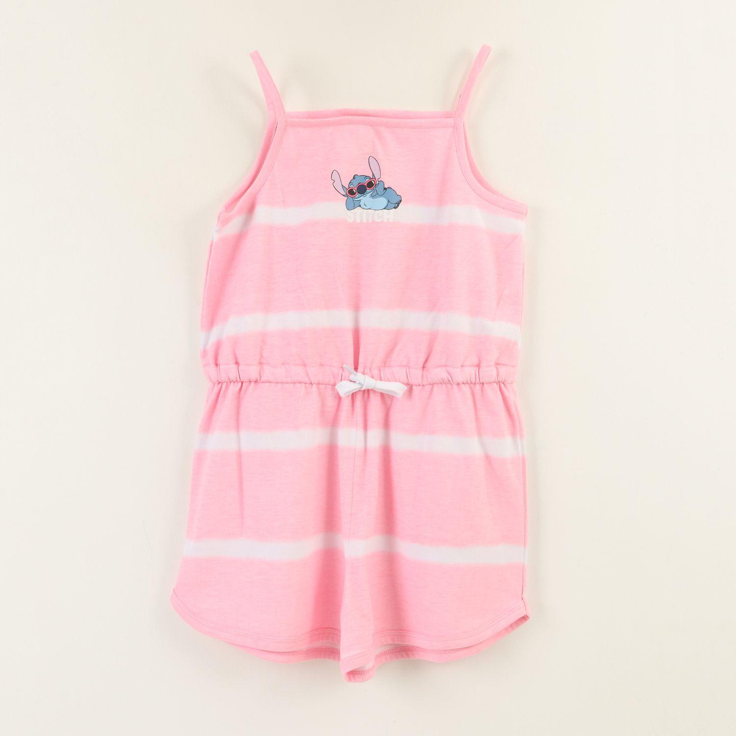 Enterito Niña Rosado Rayas Tie Dye Lilo & Stitch Disney-0