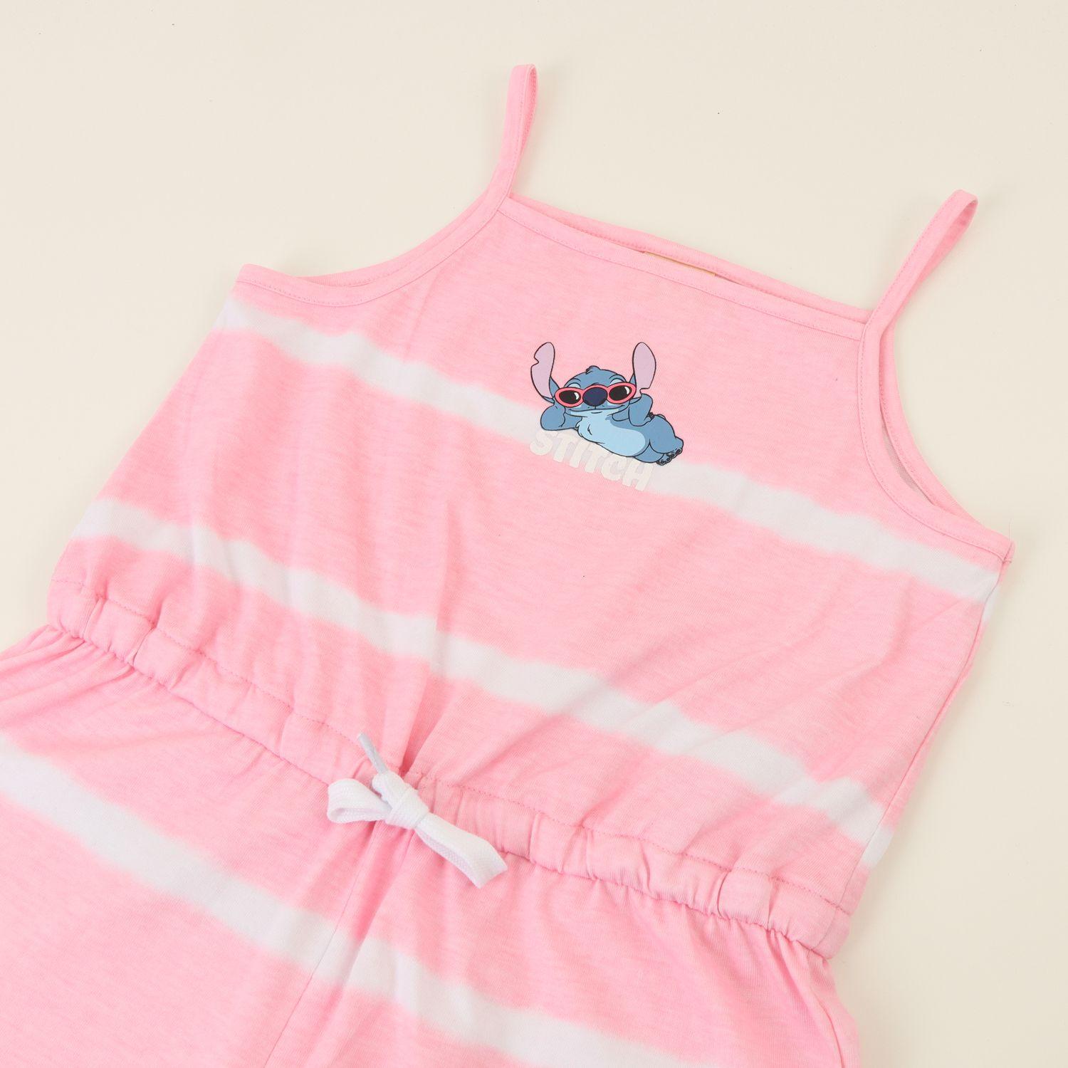 Enterito Niña Rosado Rayas Tie Dye Lilo & Stitch Disney-3