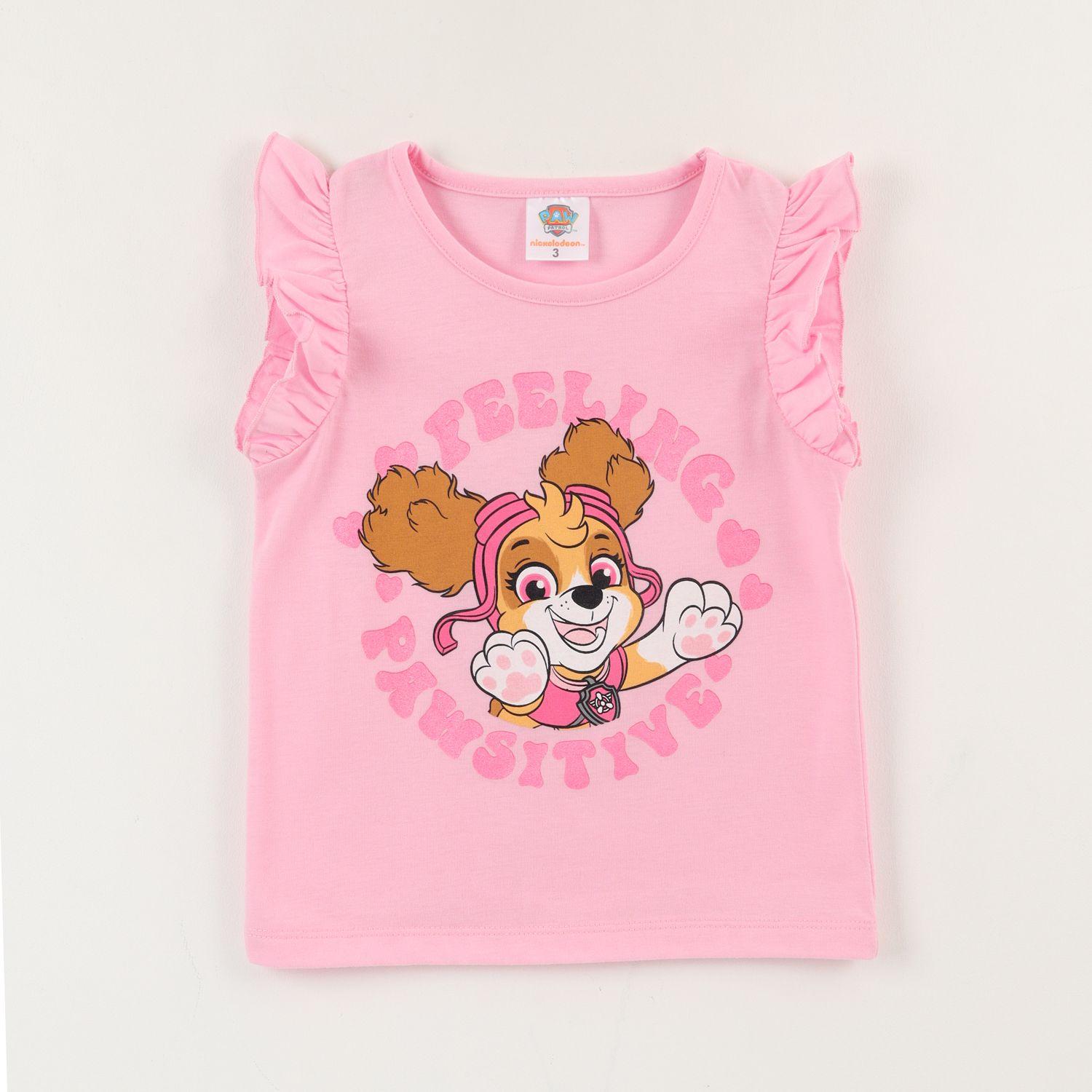 Polera Sin Manga Niña Rosa Skye Feeling Pawsitive Paw Patrol-0