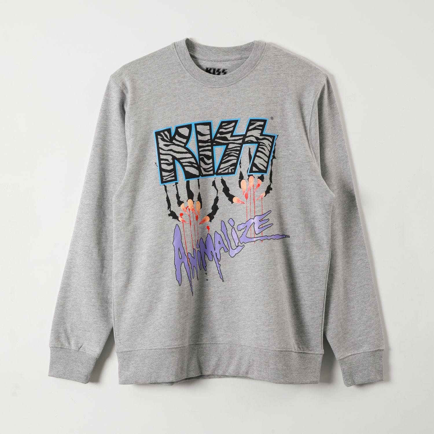 Poleron Cerrado Mujer Logo Gris Kiss-0