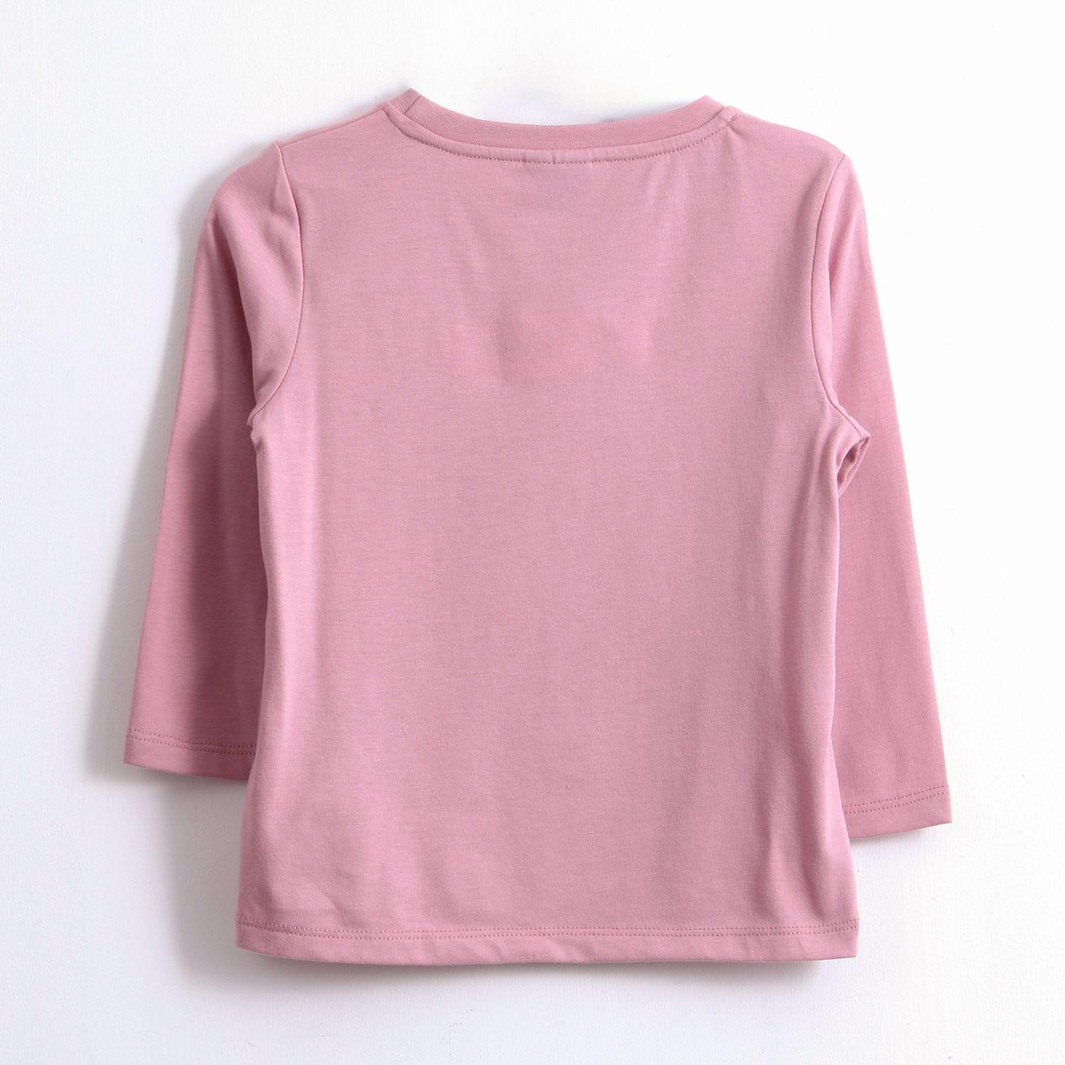 Polera Manga Larga Niña Moana Rosado Disney-1