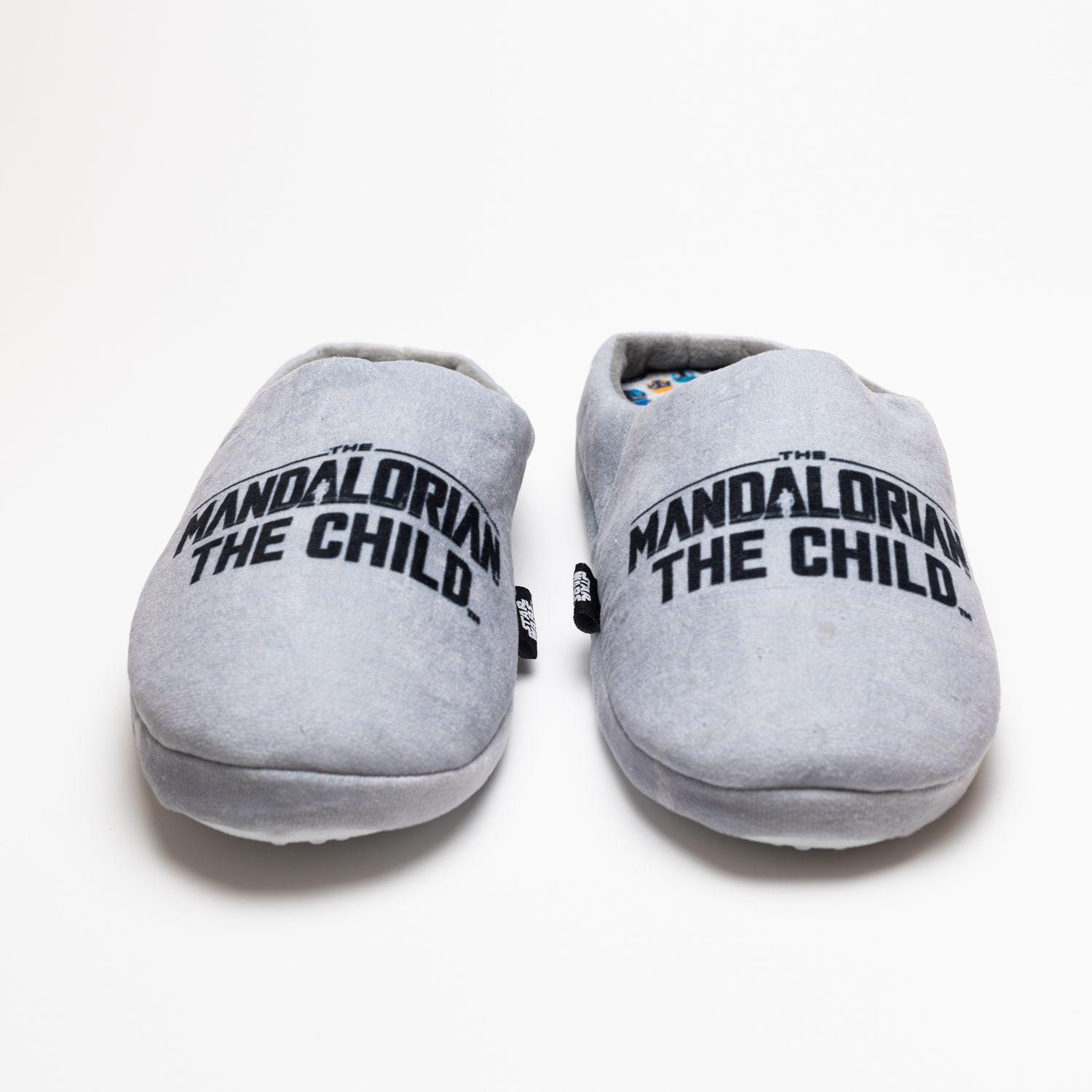 Pantufla Hombre Mandalorian Logo Gris Star Wars-2