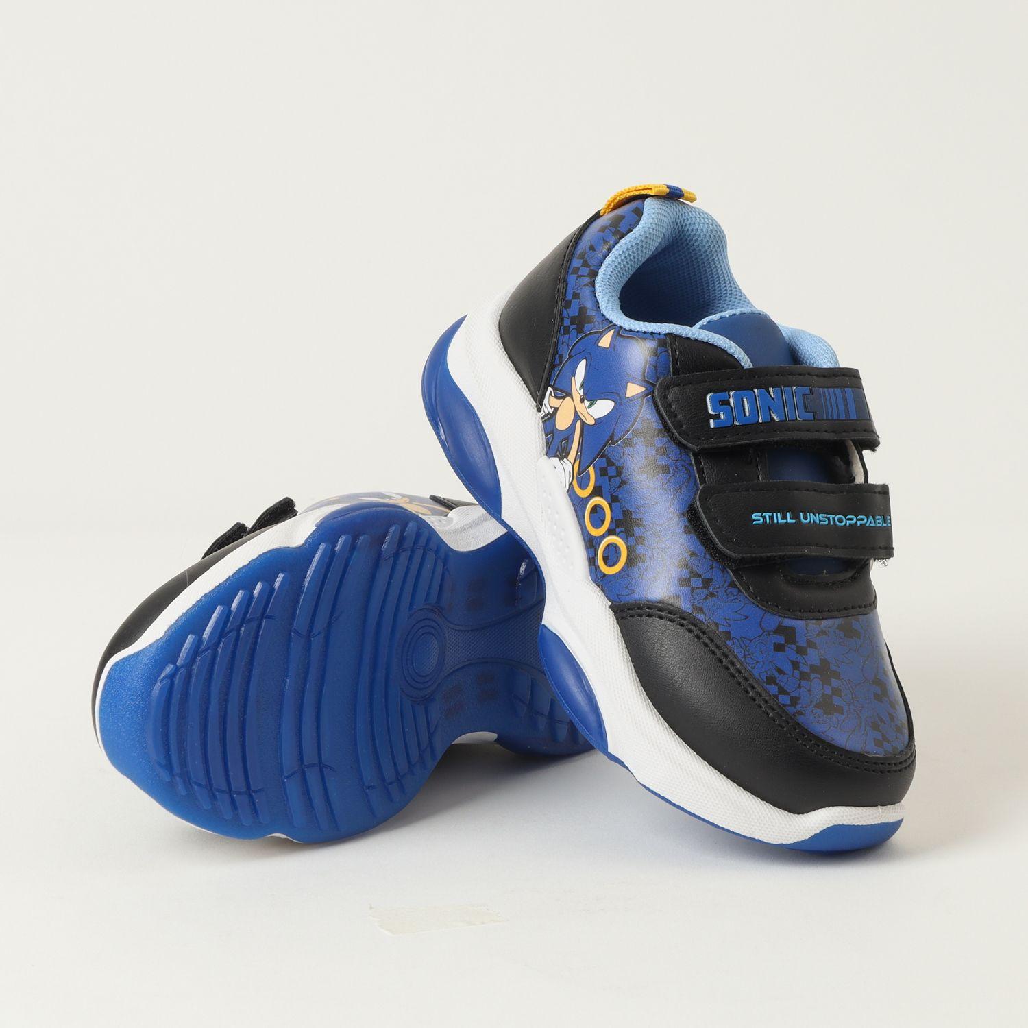 Zapatilla Con Luces Niño Serious Azul Sonic-3