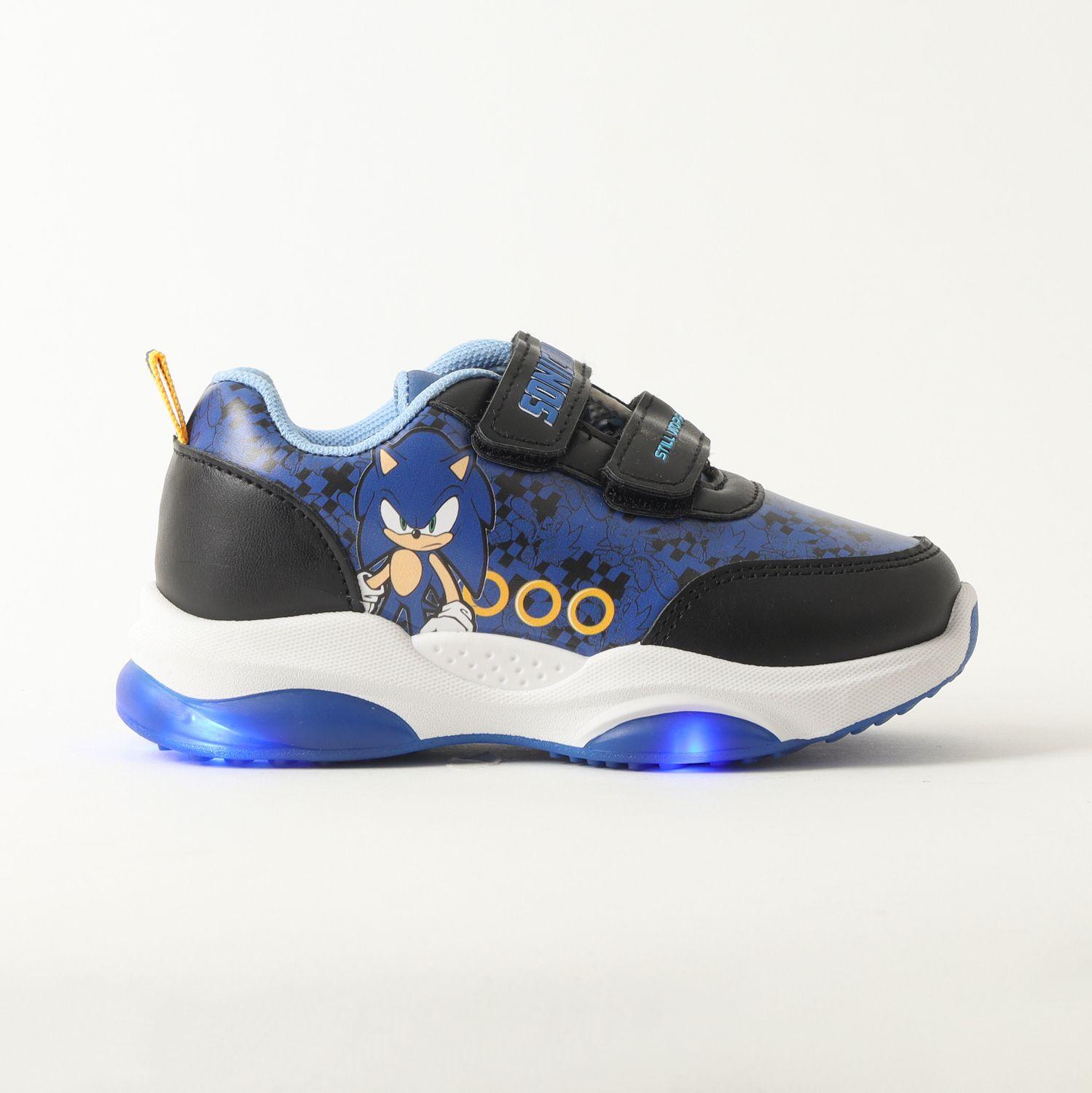 Zapatilla Con Luces Niño Serious Azul Sonic-0