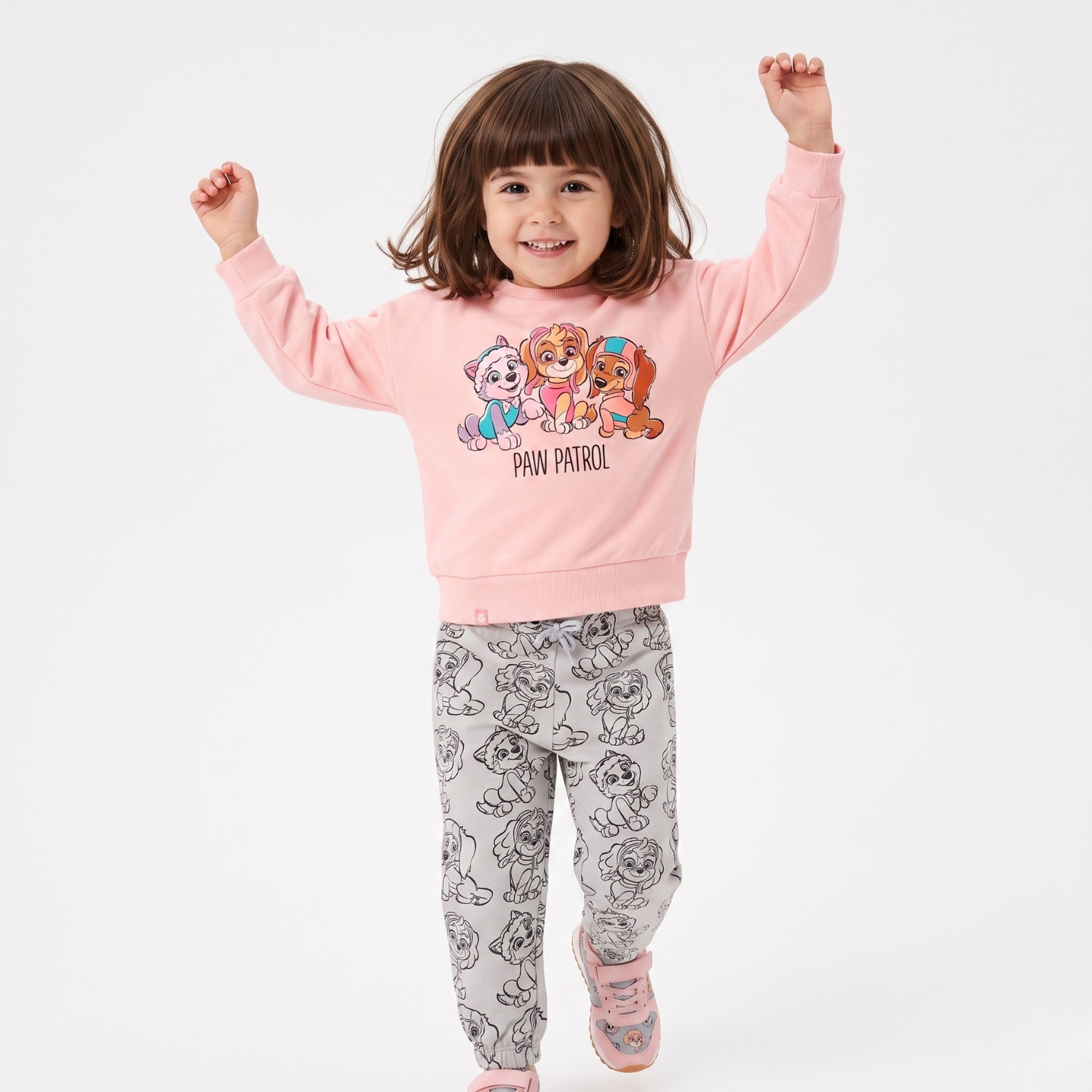Conjunto Buzo Niña Paw Patrol Personajes Rosado-0