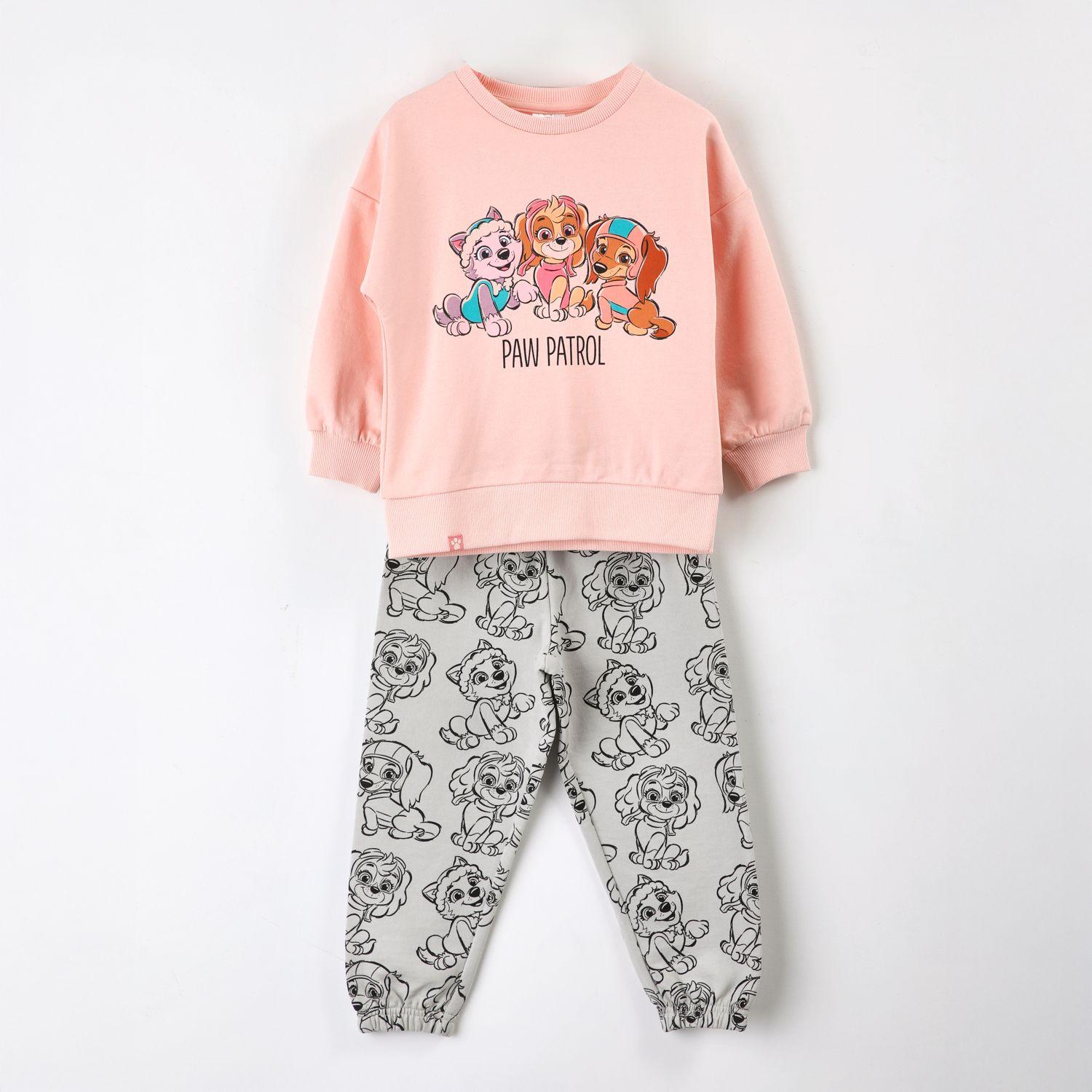 Conjunto Buzo Niña Paw Patrol Personajes Rosado-1