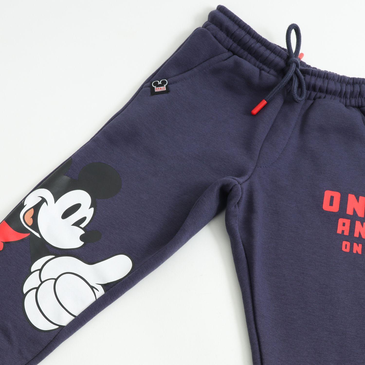 Pantalón de Buzo Niño Print Mickey Mouse Azul Marino Disney-3