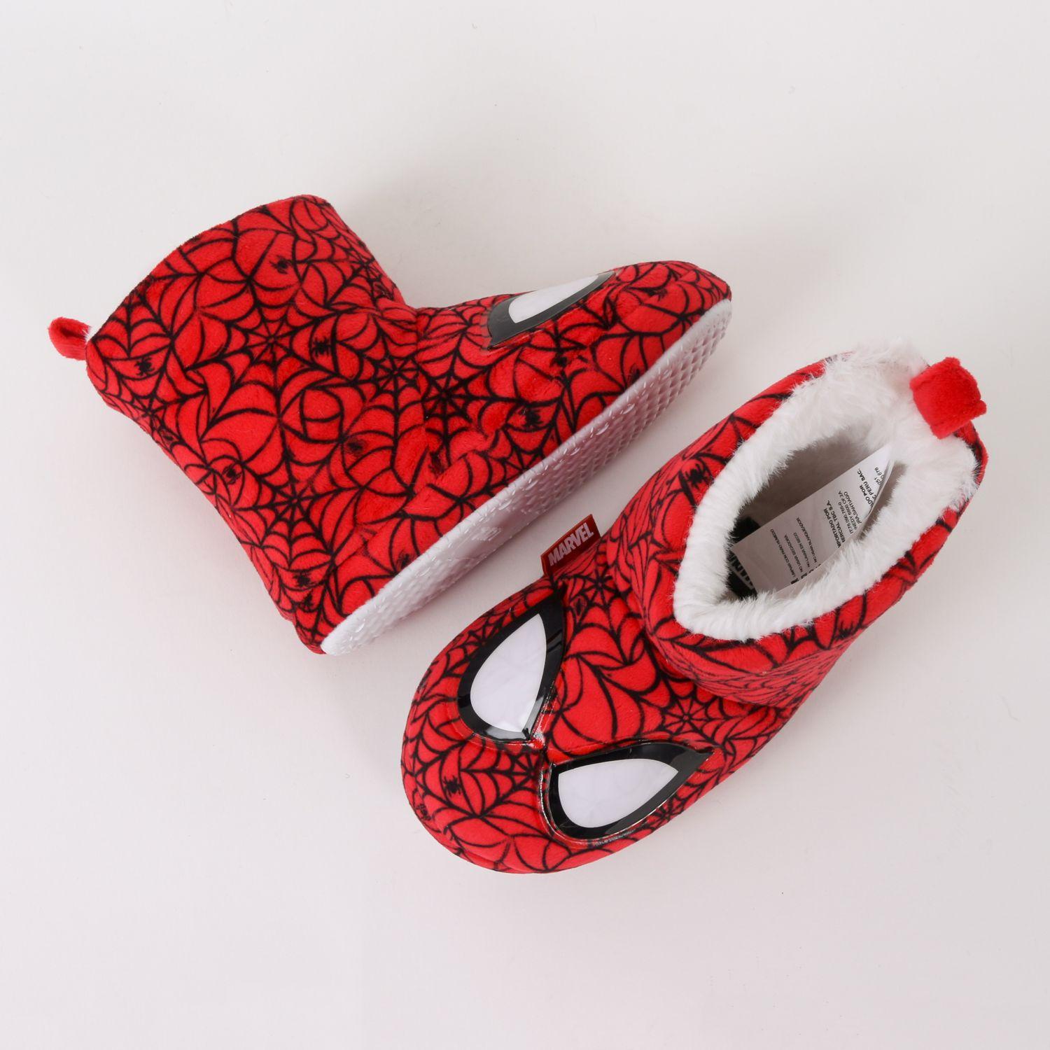 Pantufla Bota Niño Invernal Spiderman Ojos Rojo Marvel-3