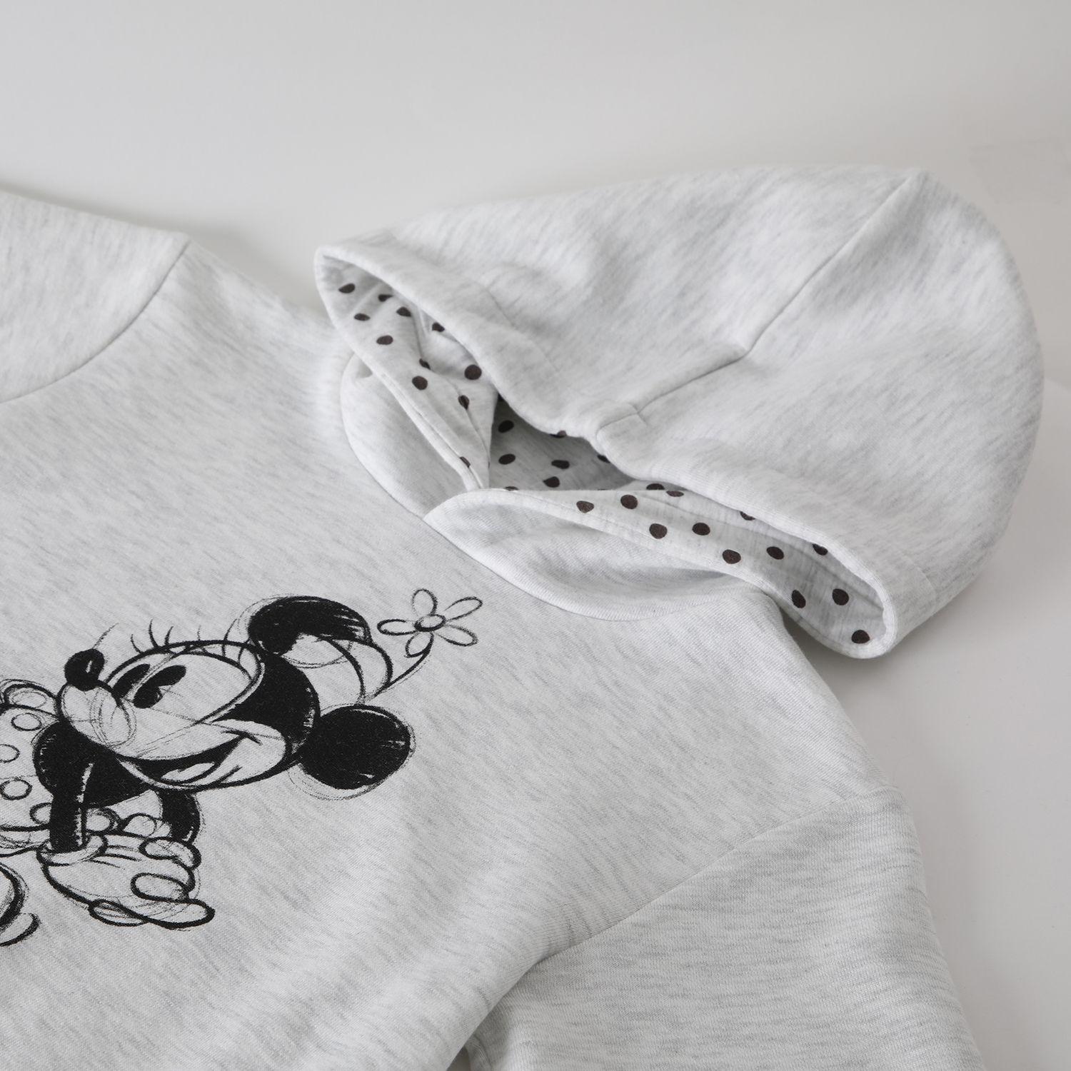 Poleron Niña Minnie Dulce Gris Disney-1