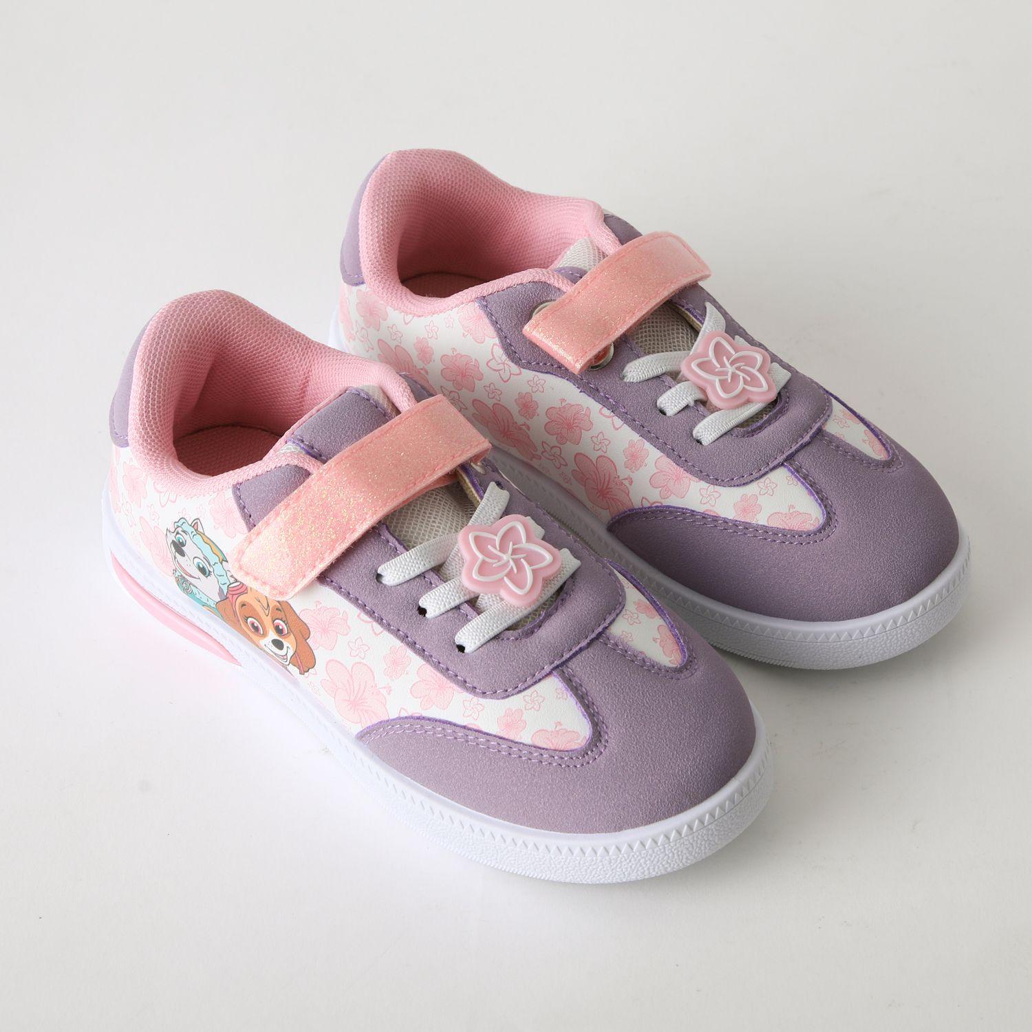 Zapatilla Luces Niña Velcro Everest & Skye Morado Paw Patrol-1