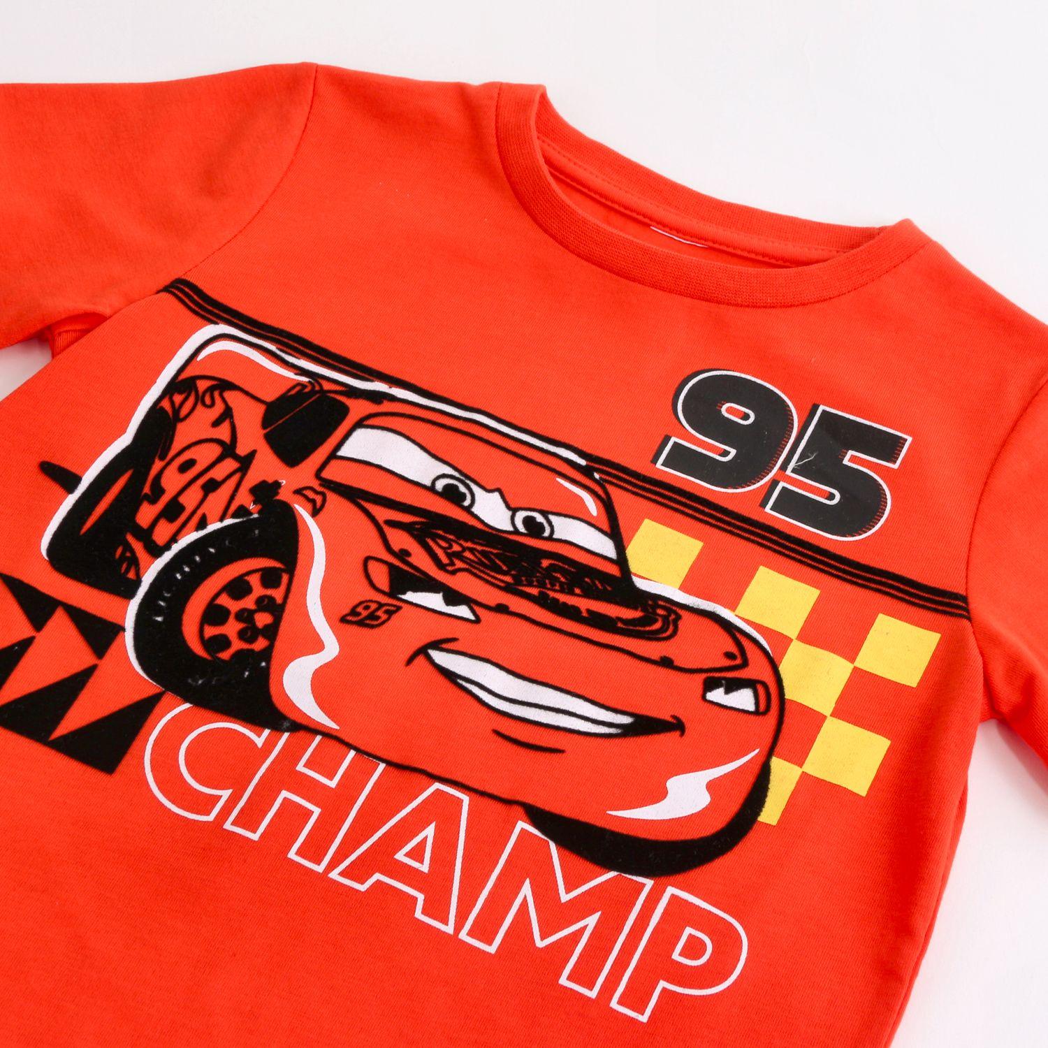 Pijama Manga Corta Niño Cars Disney Champ Rojo-2