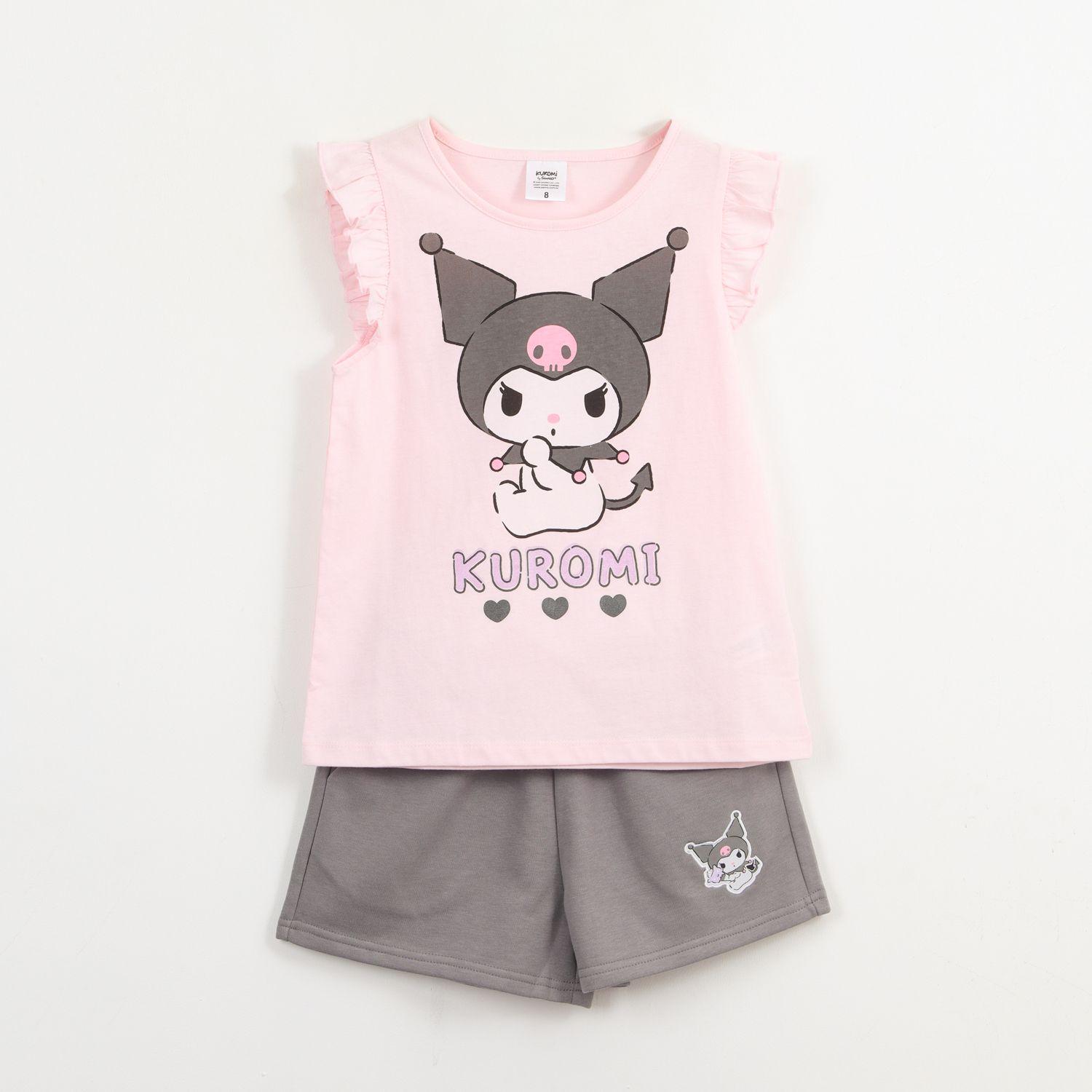 Conjunto Niña Rosado Kuromi Hello Kitty-0
