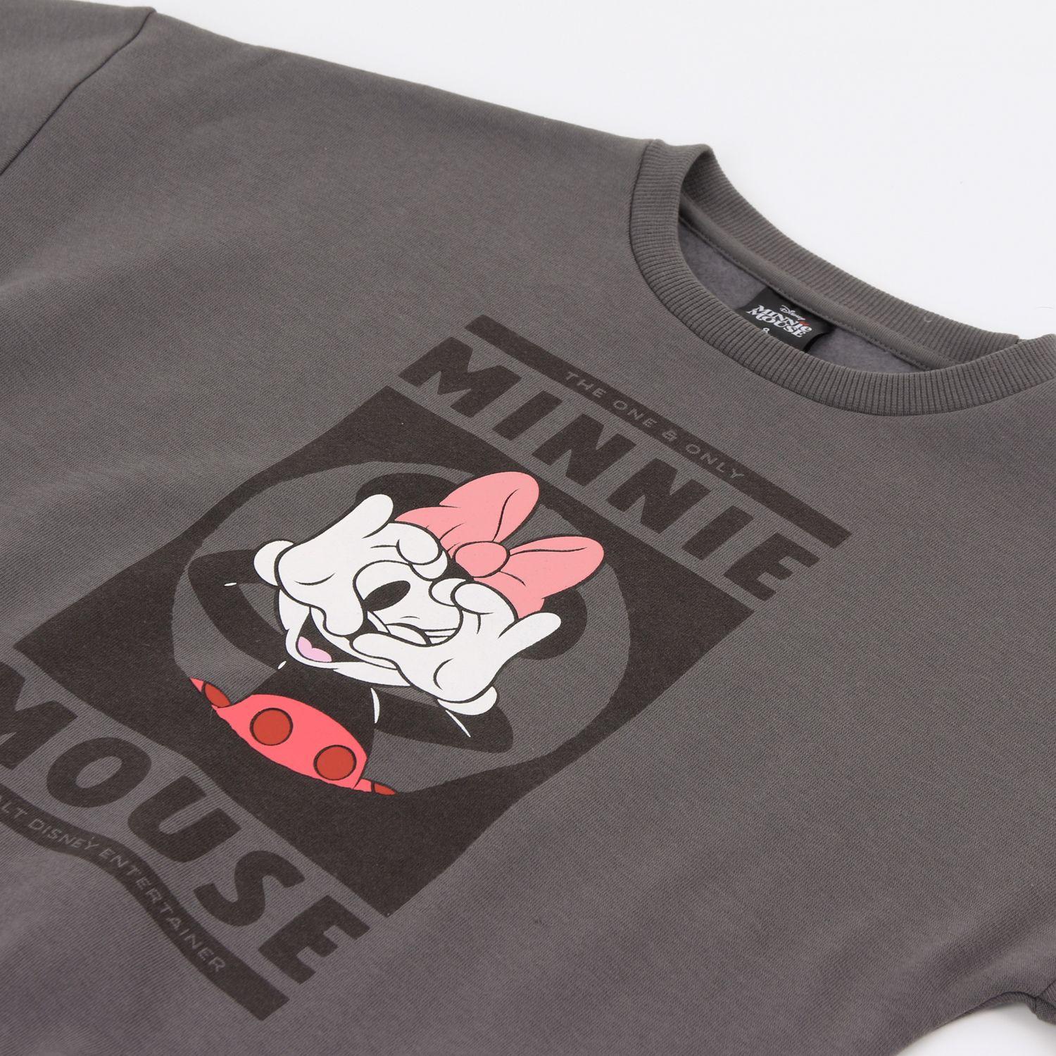 Conjunto Buzo Niña Vuelos Minnie Mouse Gris Disney-2