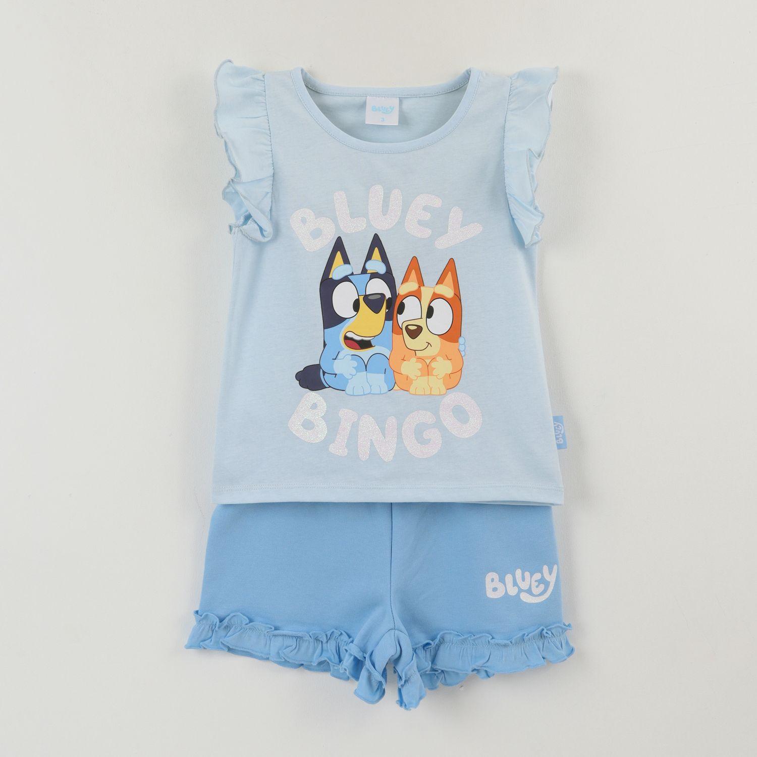 Conjunto Niña Celeste Bluey & Bingo Bluey-0