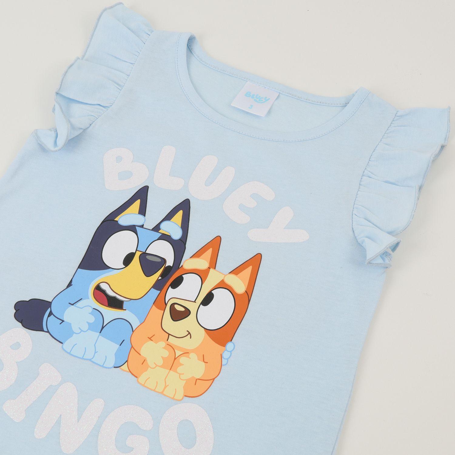 Conjunto Niña Celeste Bluey & Bingo Bluey-2
