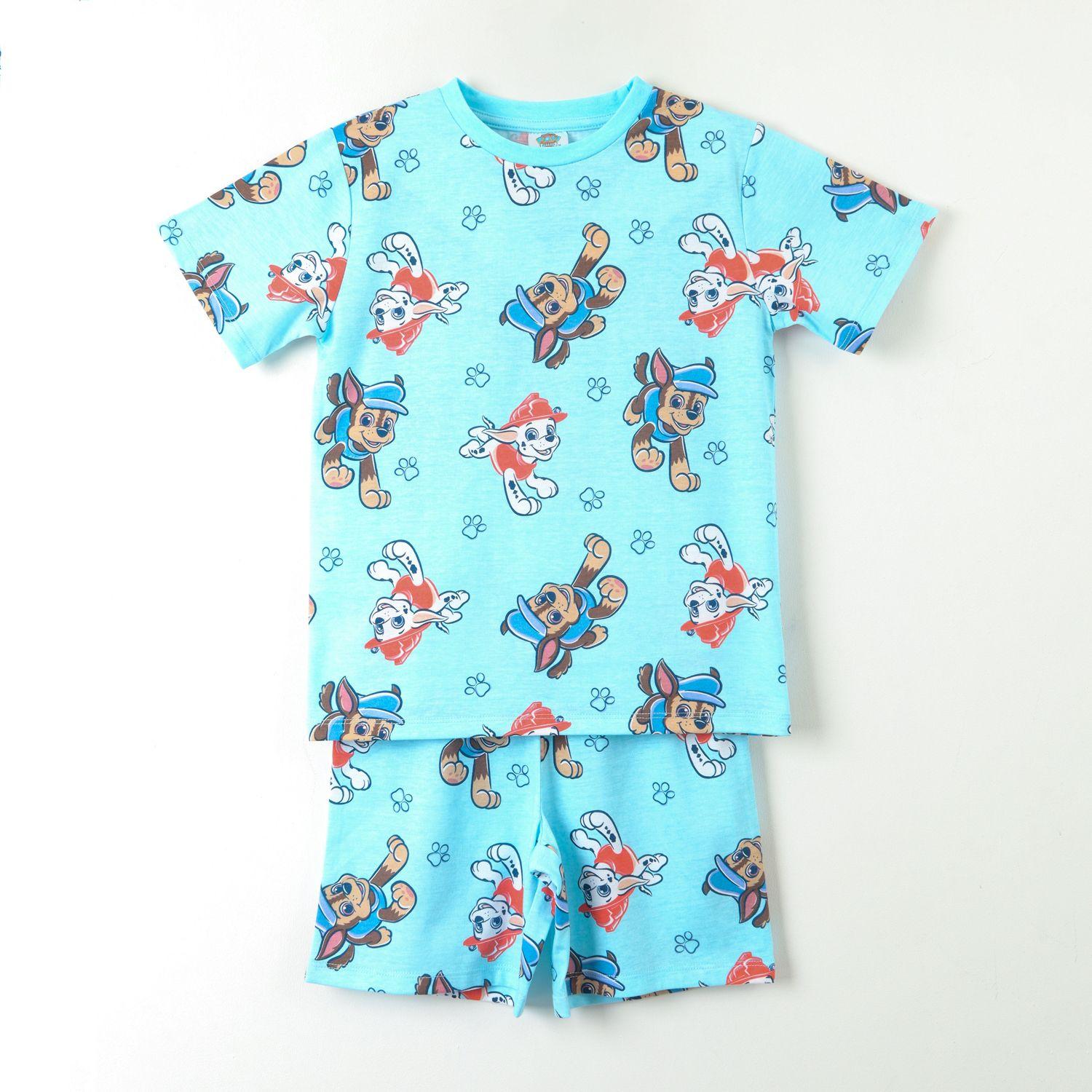 Pijama Corto Niño Celeste Print Chase Marshall Paw Patrol-0