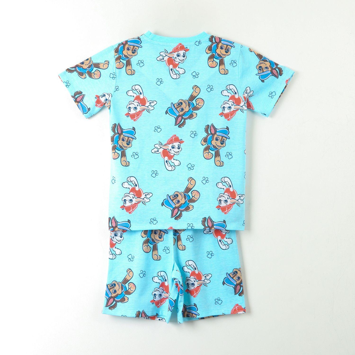 Pijama Corto Niño Celeste Print Chase Marshall Paw Patrol-1