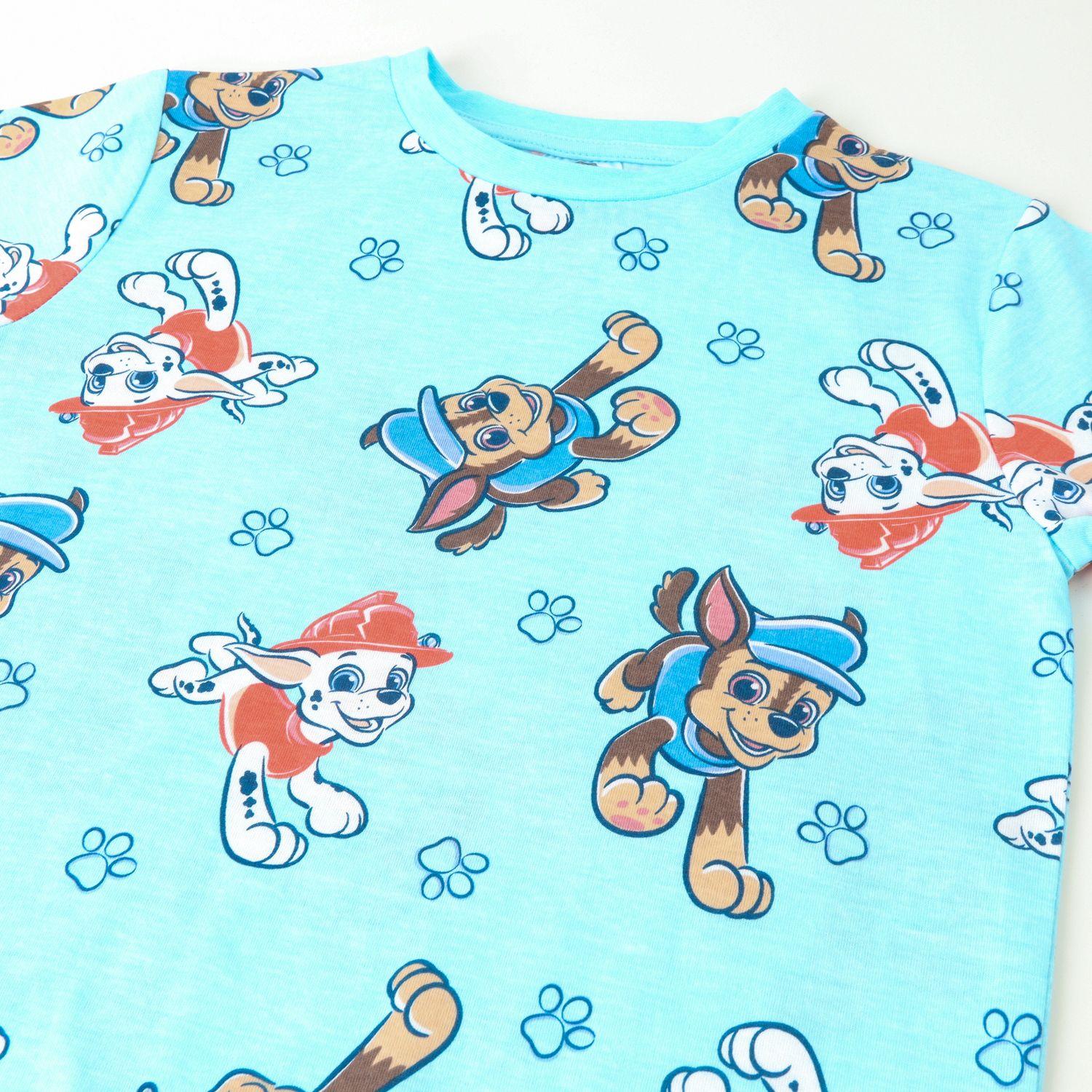 Pijama Corto Niño Celeste Print Chase Marshall Paw Patrol-2