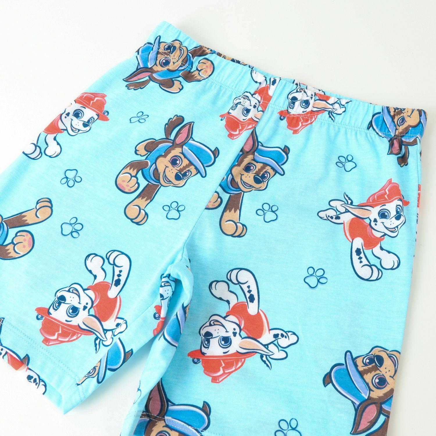 Pijama Corto Niño Celeste Print Chase Marshall Paw Patrol-3