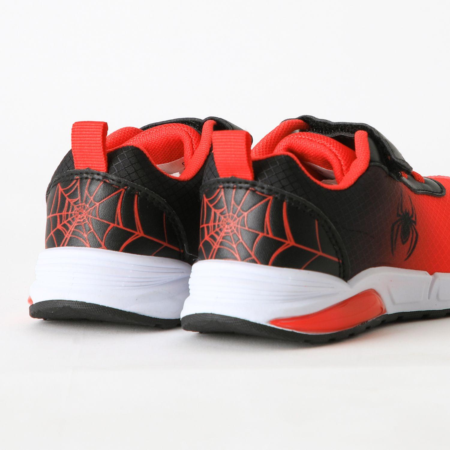 Zapatilla Luces Niño Velcro Spiderman Rojo Marvel-2
